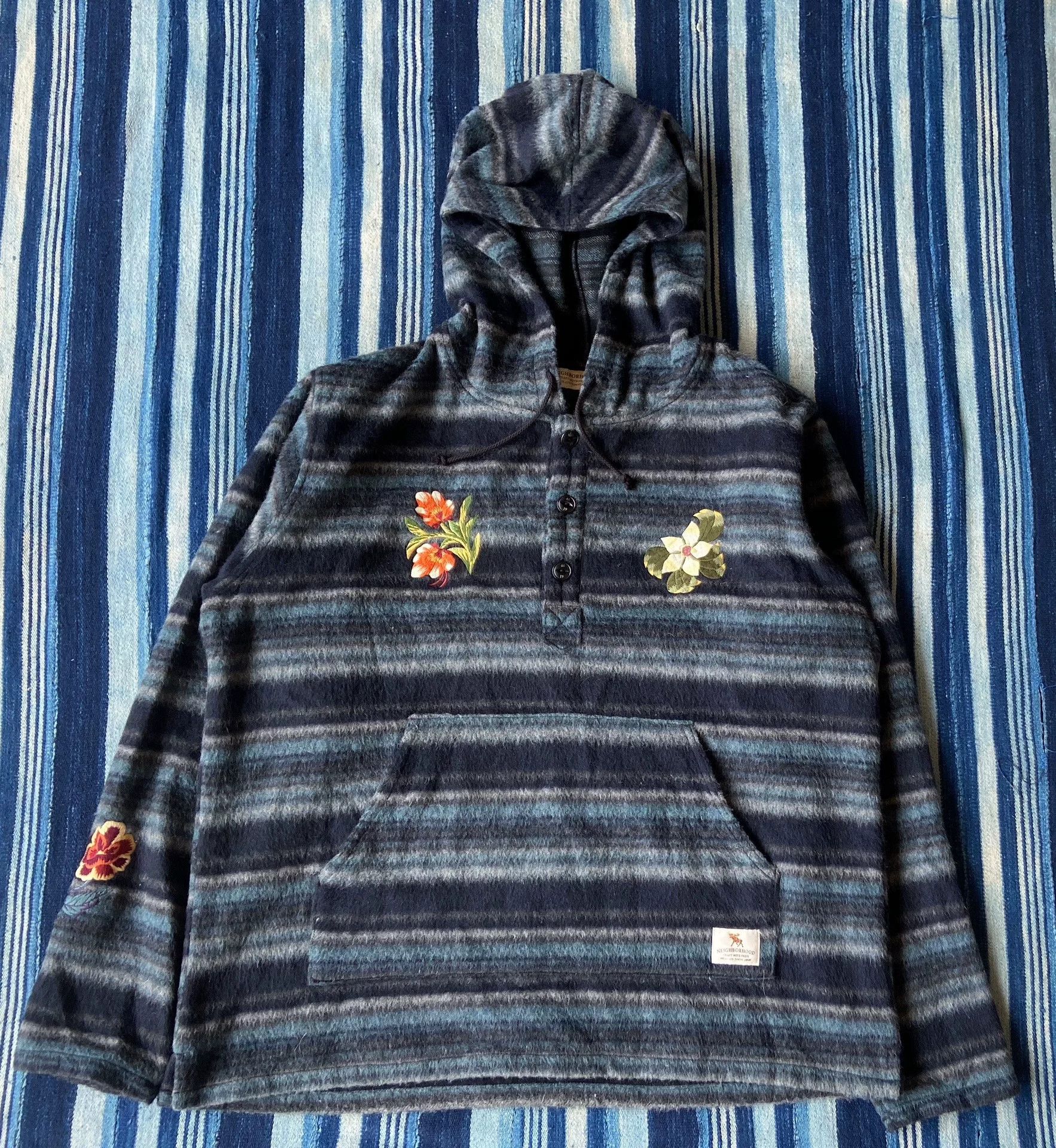Neighborhood neighborhood embroidered wool hoodie sweatshirt Size US XL / EU 56 / 4 - 1 Thumbnail