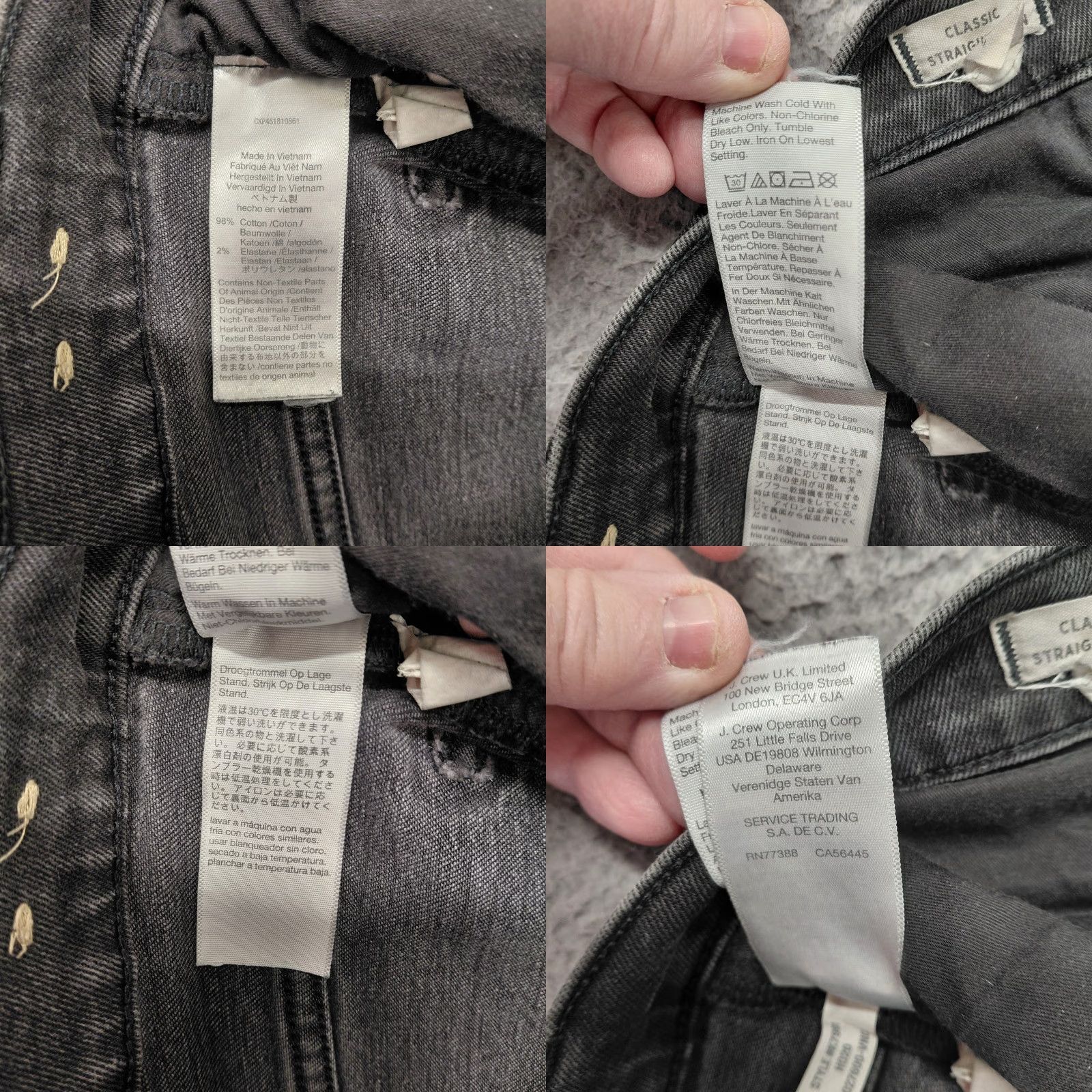 Madewell Madewell Jeans Women’s 28P Black Denim Classic Straight 5 Pocket Stretch Slim Fit Pocket Zipper Button Casual Workwear City 90s Mens Womens Girls? Size 28" / US 6 / IT 42 - 9 Thumbnail