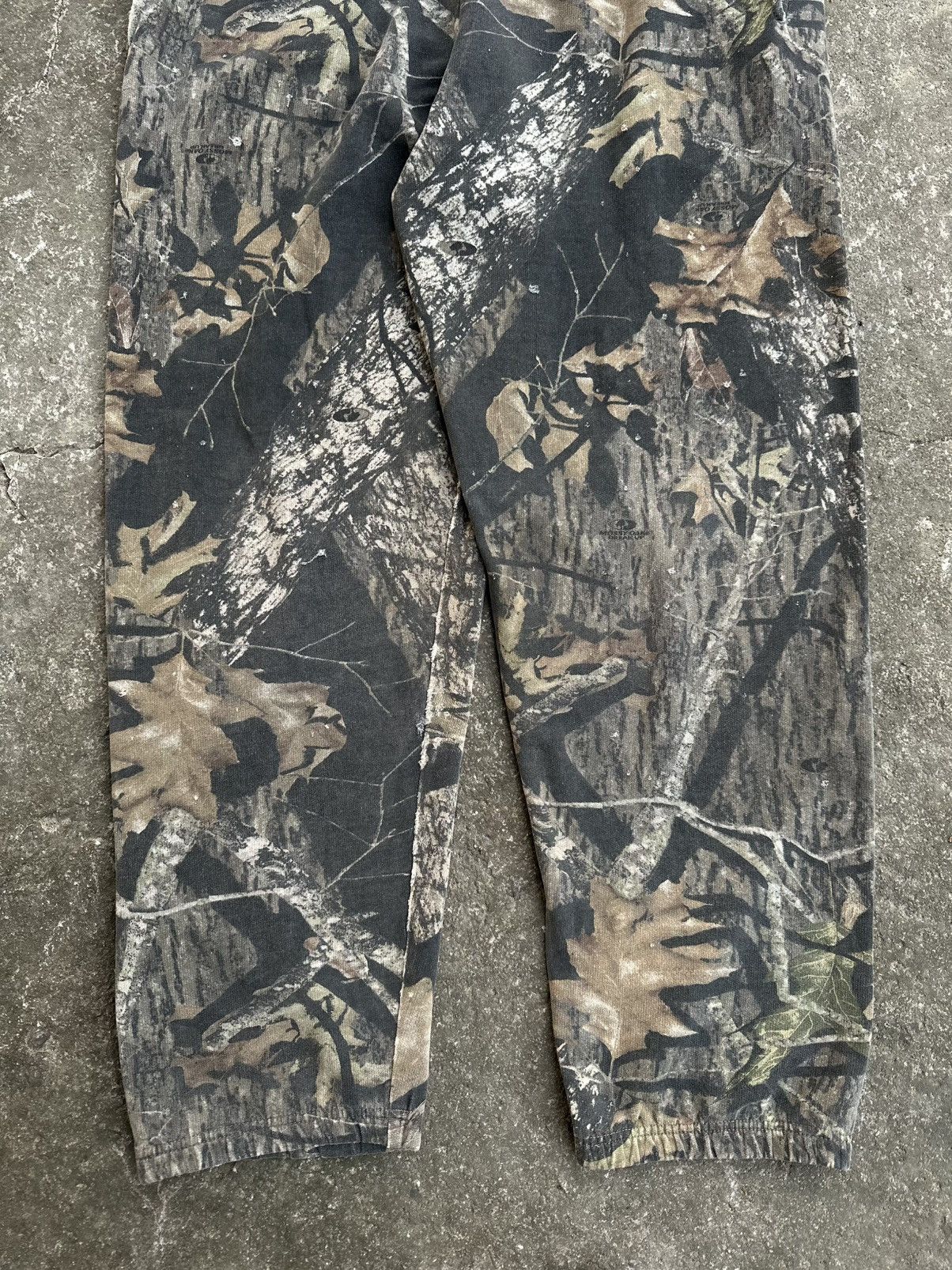 Carhartt × Wrangler (36-40x32) Crazy Vintage Distressed Faded Camo Baggy Pants Size US 36 / EU 52 - 2 Thumbnail