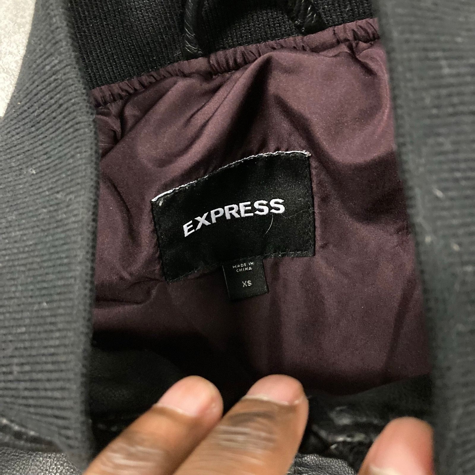 Express × Vintage vintage y2k express leather jacket Size US XS / EU 42 / 0 - 4 Thumbnail