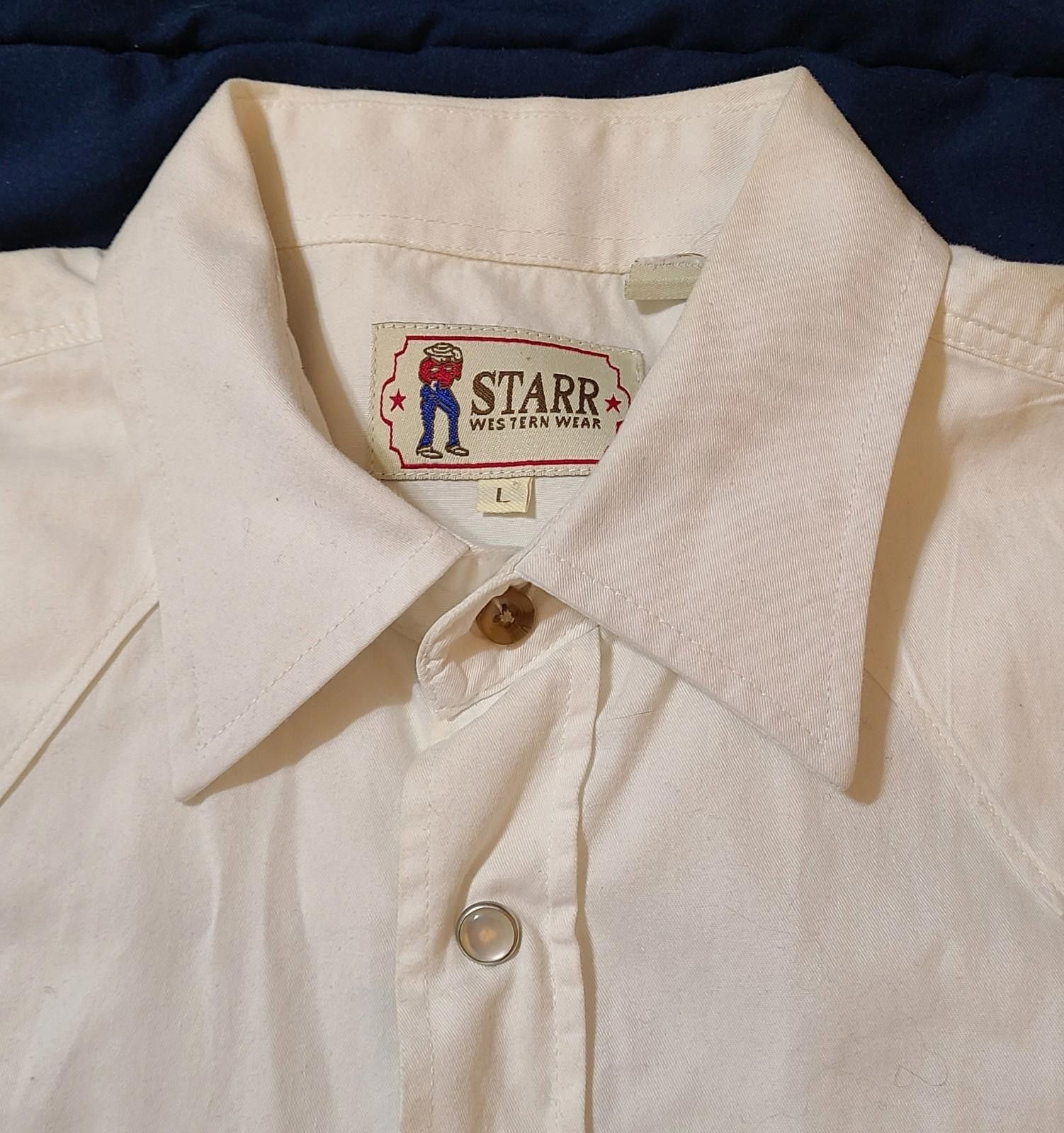 Designer Starr Western Wear Western Shirt Mens Size Large Pearl Snaps Size US L / EU 52-54 / 3 - 1 Thumbnail