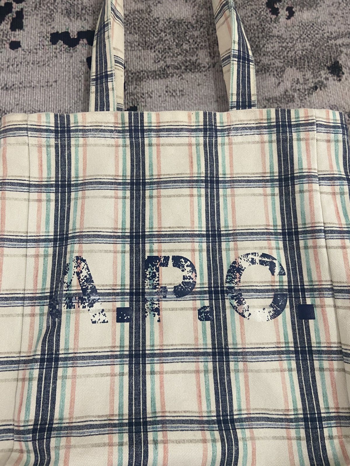 A.P.C. A.P.C. Plaid Tote Bag Size ONE SIZE - 2 Thumbnail