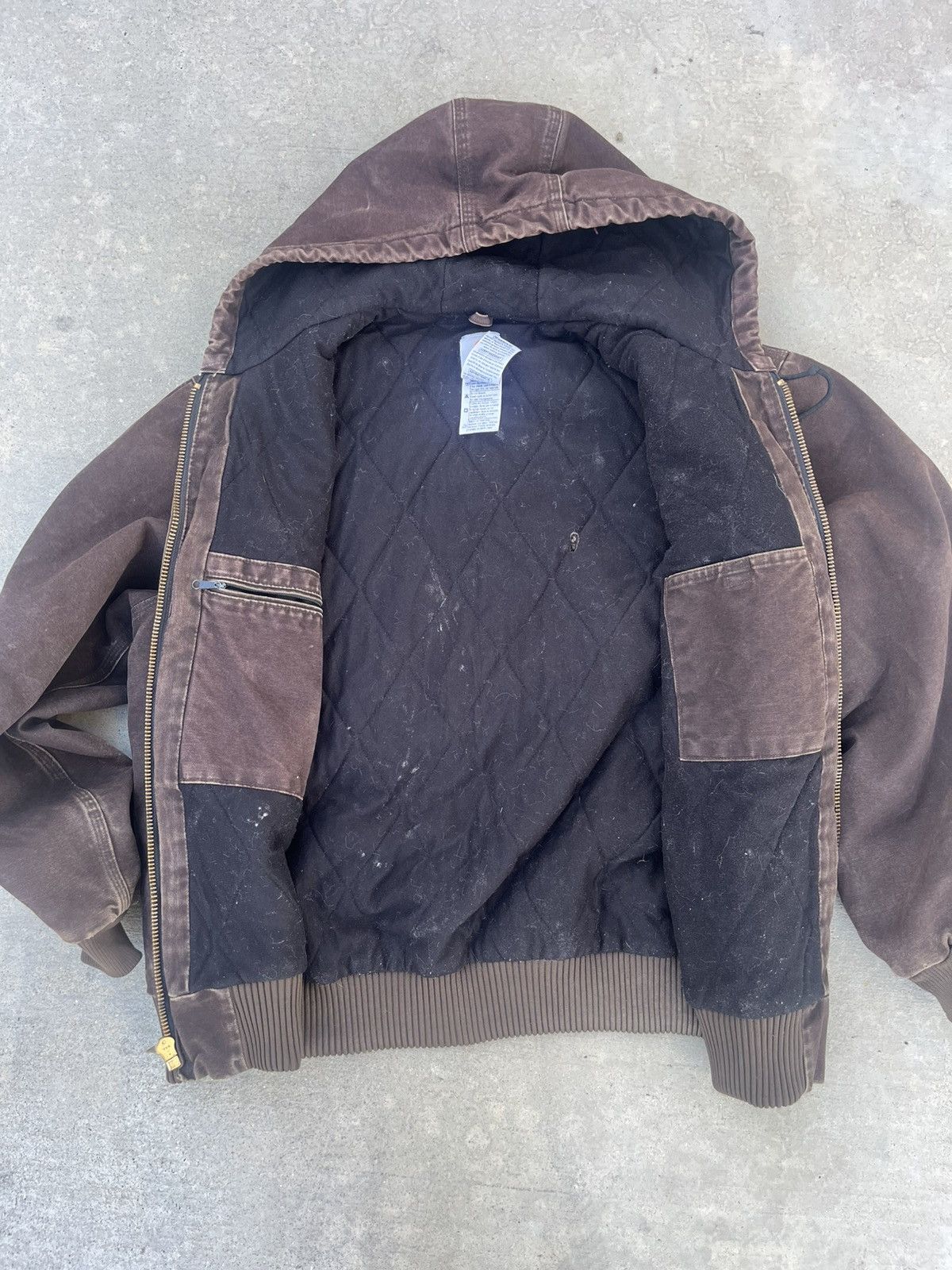 Carhartt Brown Carhartt Jacket Hooded Size US XL / EU 56 / 4 - 3 Thumbnail