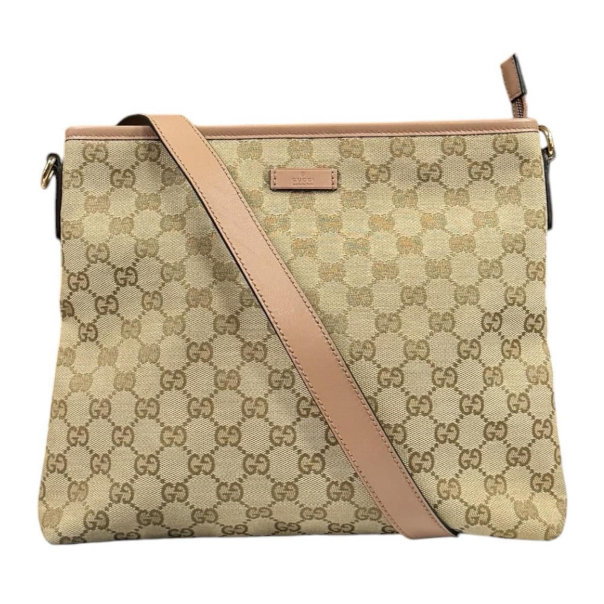 Gucci Gucci GG Canvas Shoulder Bag, 388924, Beige, Women's, GUCCI Size ONE SIZE - 1 Thumbnail