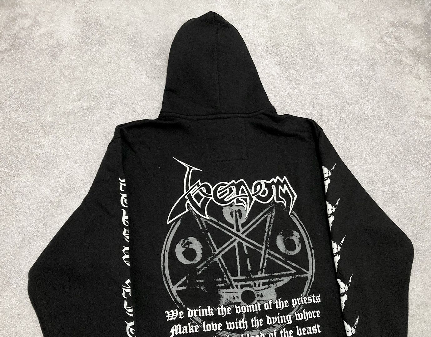 Band Tees Zip-hoodie Venom - black metal (mayhem , bathory burzum) Size US L / EU 52-54 / 3 - 6 Thumbnail