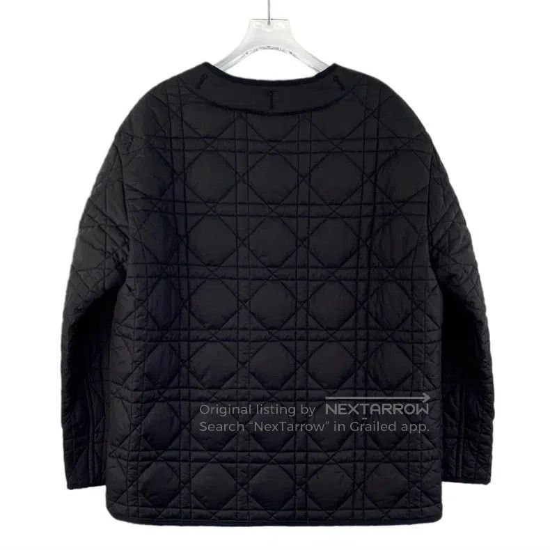 Dior Dior Black logo rattan plaid long-sleeved cotton jacket Size XS / US 0-2 / IT 36-38 - 2 Thumbnail