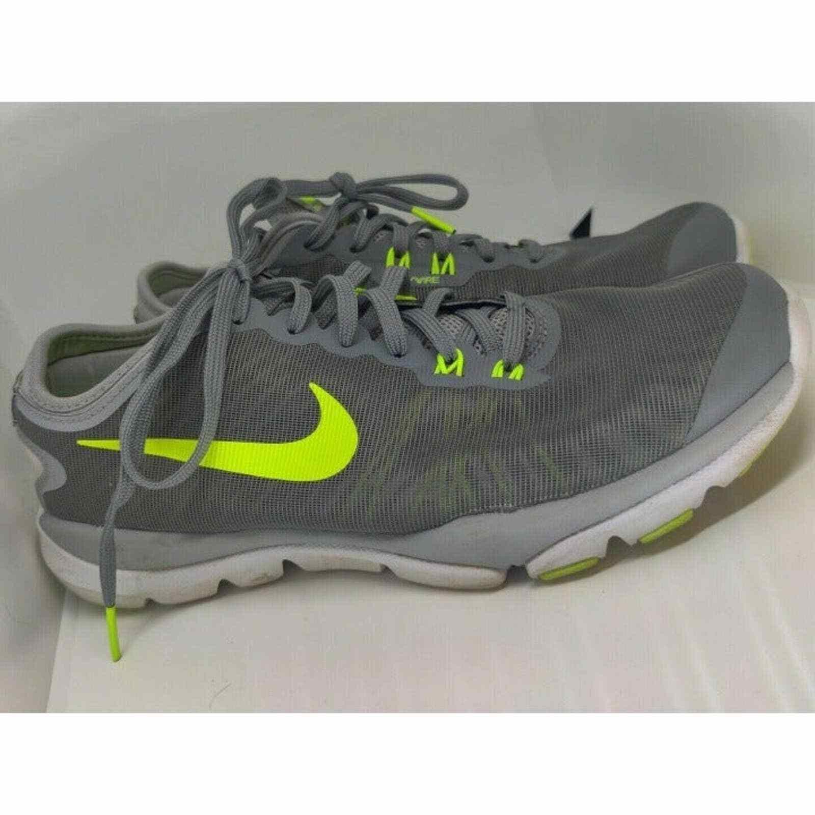 Nike Nike Flywire 7.5 Sneakers Gray Green Tennis Running Shoes L Size US 7.5 / IT 37.5 - 4 Thumbnail