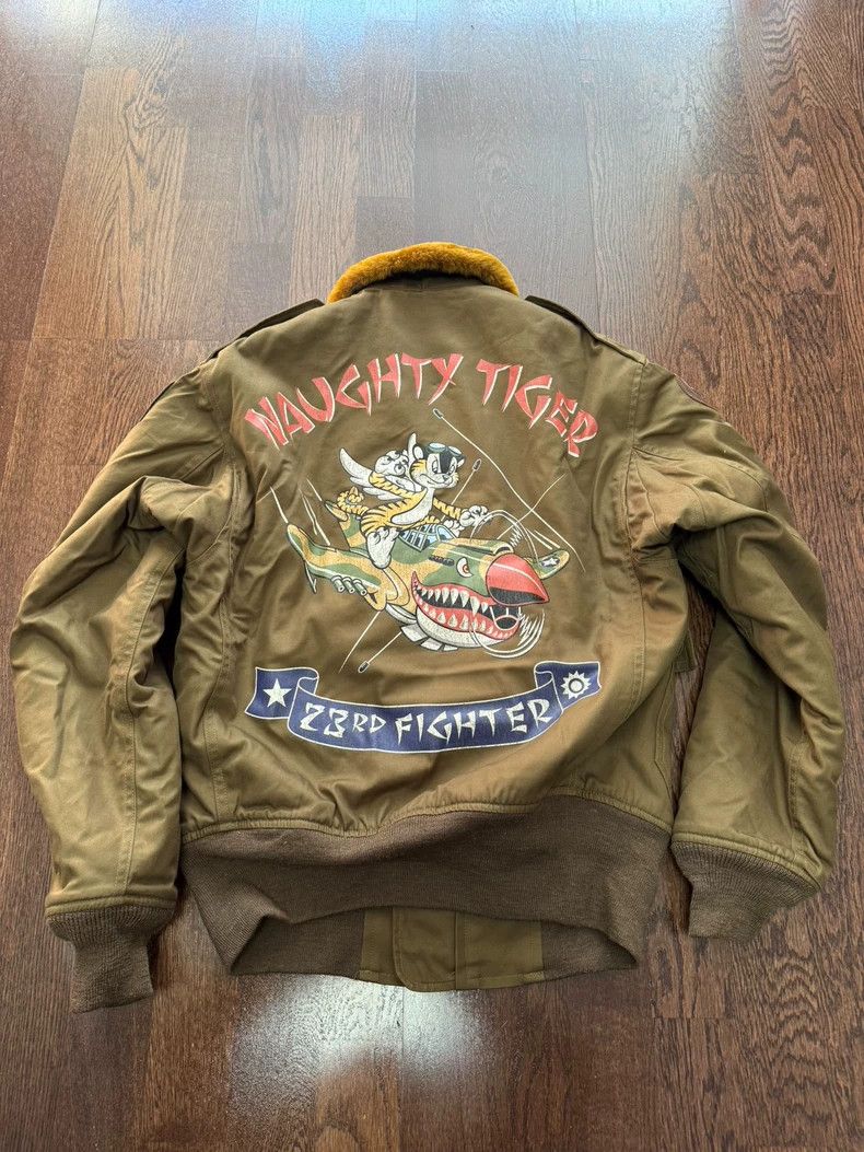 McCOY Flight Jacket with Naughty Tiger Design- DMC
