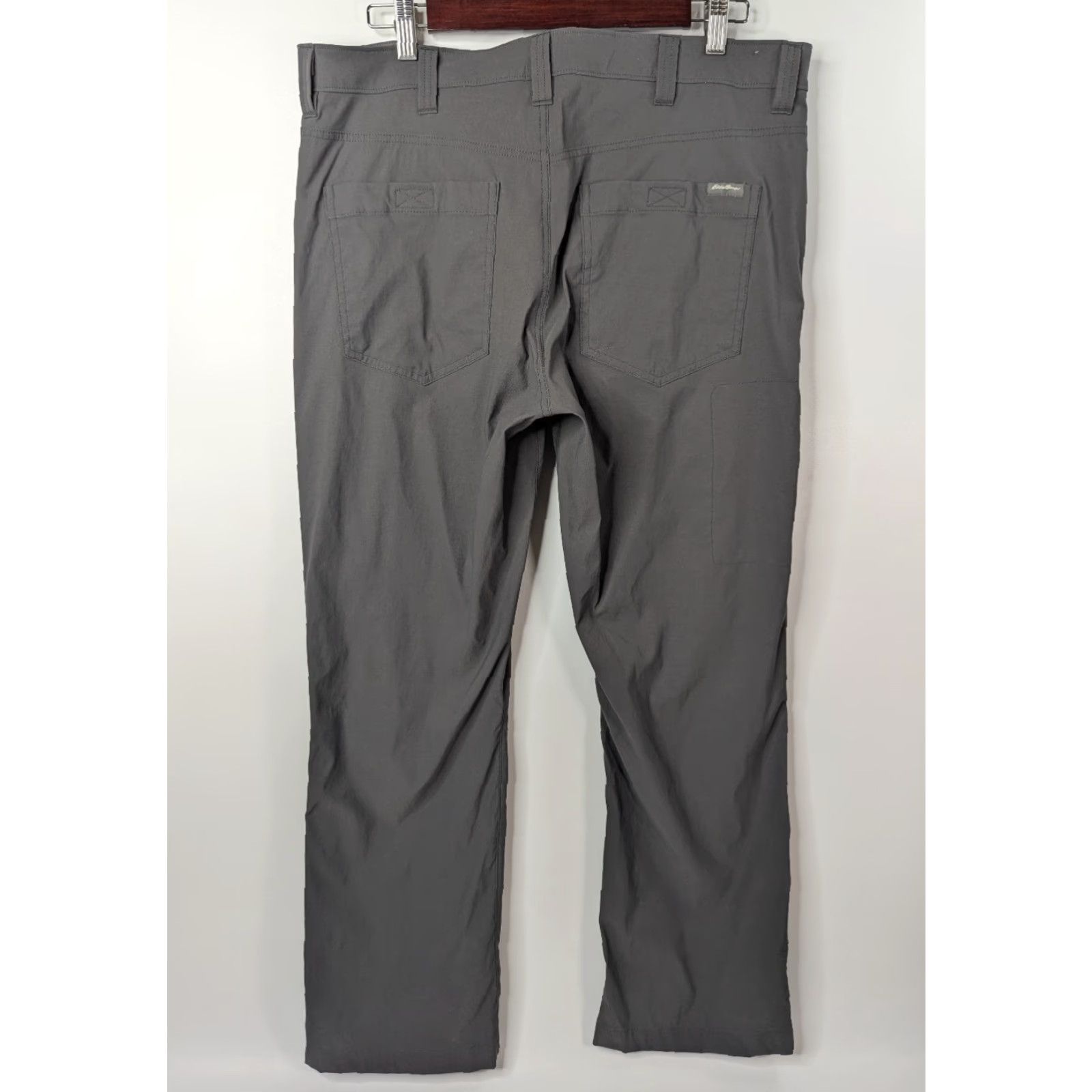 Eddie Bauer Eddie Bauer Tech Pants Men's 36x30 Gray Nylon Spandex Chino Stretch Quick Dry Hiking Outdoor Regular Straight Pants Size US 36 / EU 52 - 4 Thumbnail
