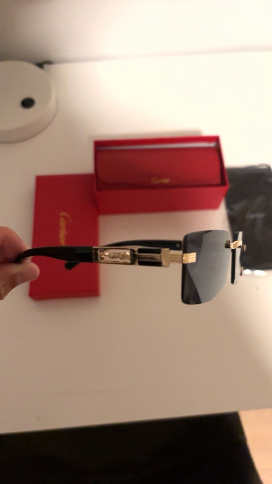 Vintage Gold Frame Sunglasses – Cartier Style