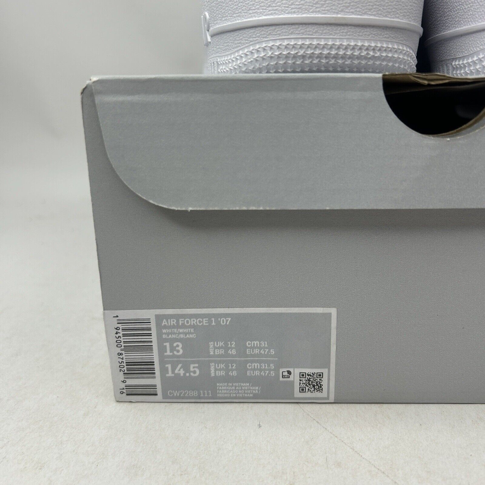 Nike Nike Shoes Air Force 1 '07 Low “Triple White” 2024 Size US 13 / EU 46 - 5 Thumbnail