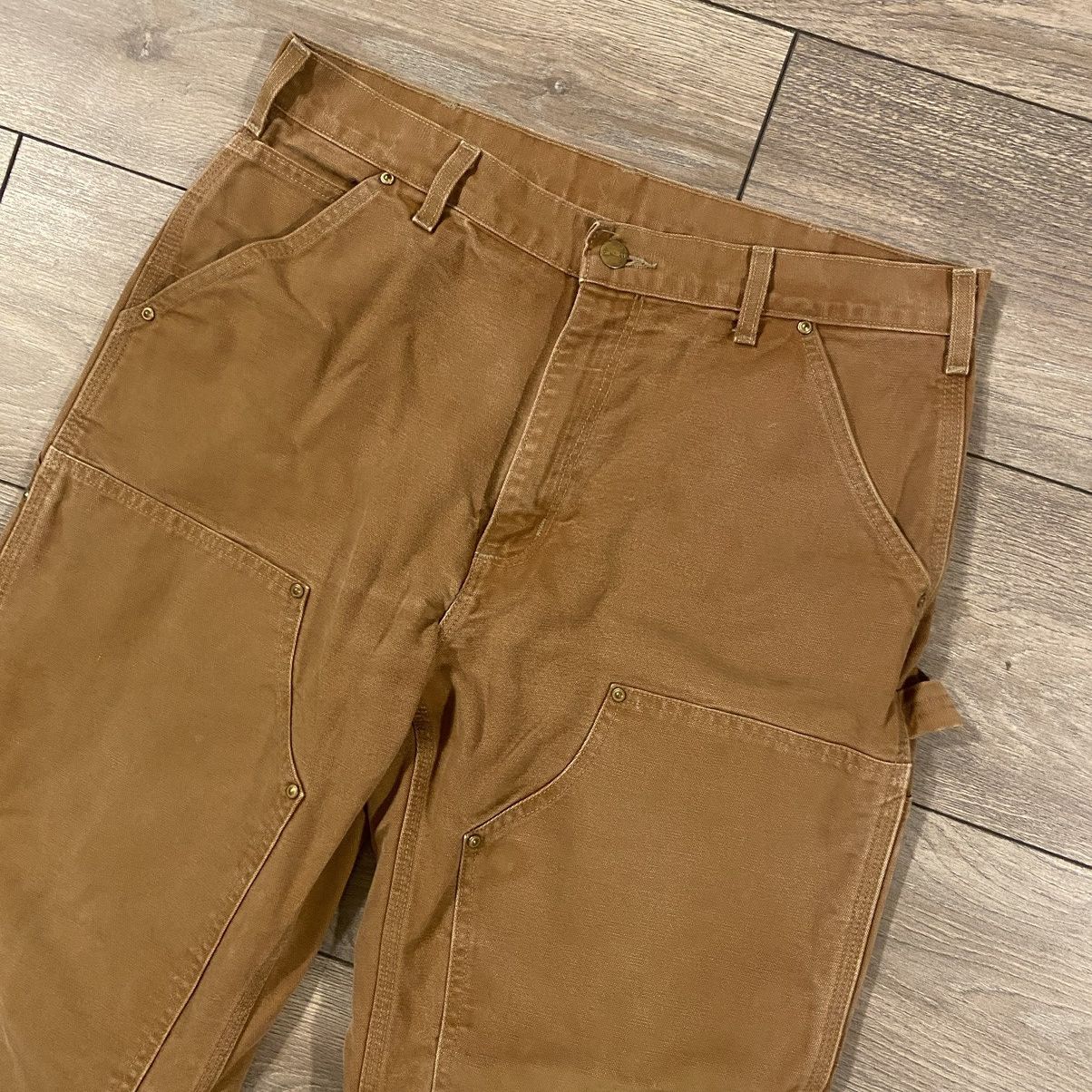 Carhartt × Vintage Carhartt 125th Anniversary Double Knees Duck Brown Size US 34 / EU 50 - 2 Thumbnail