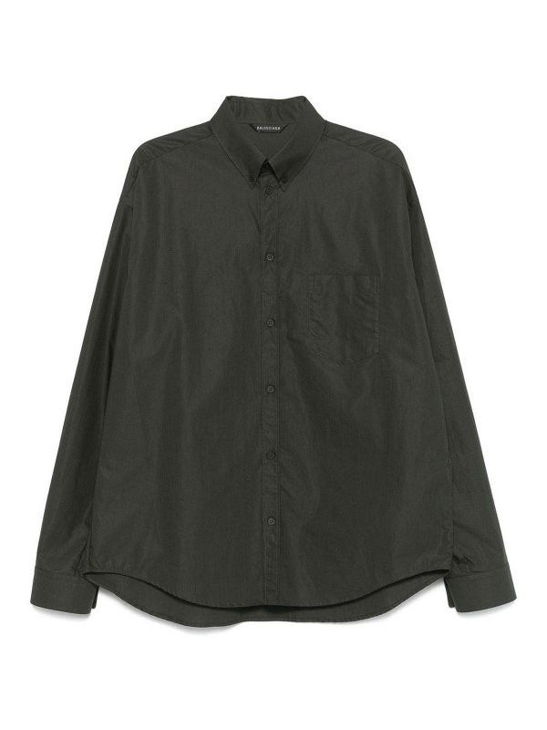 Balenciaga os11x0326 Shirt in Green Size US M / EU 48-50 / 2 - 1 Thumbnail