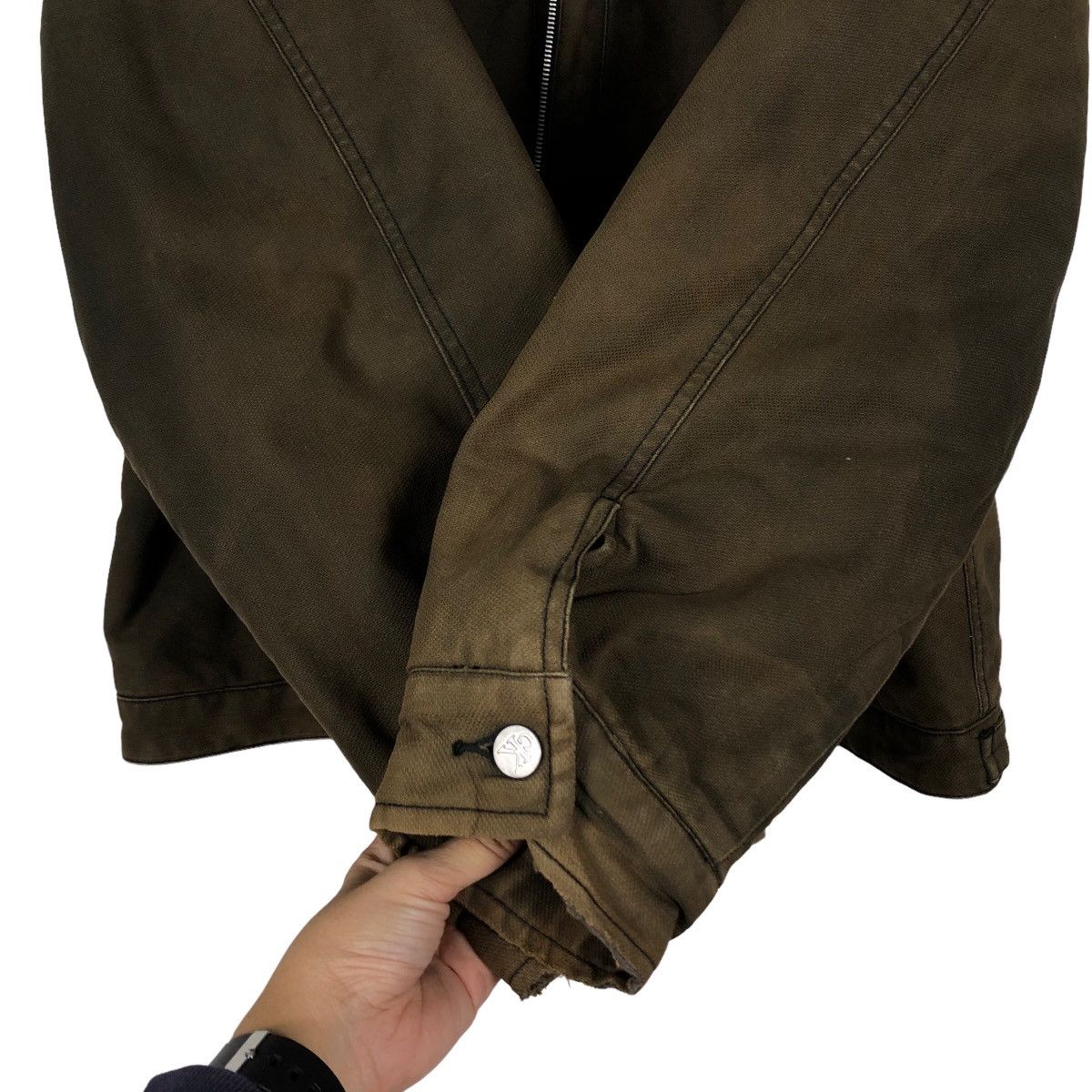 Japanese Brand 🔥90’s Vintage Bomber Jacket Duck Canvas Chore Calvin Klein Size US L / EU 52-54 / 3 - 13 Thumbnail