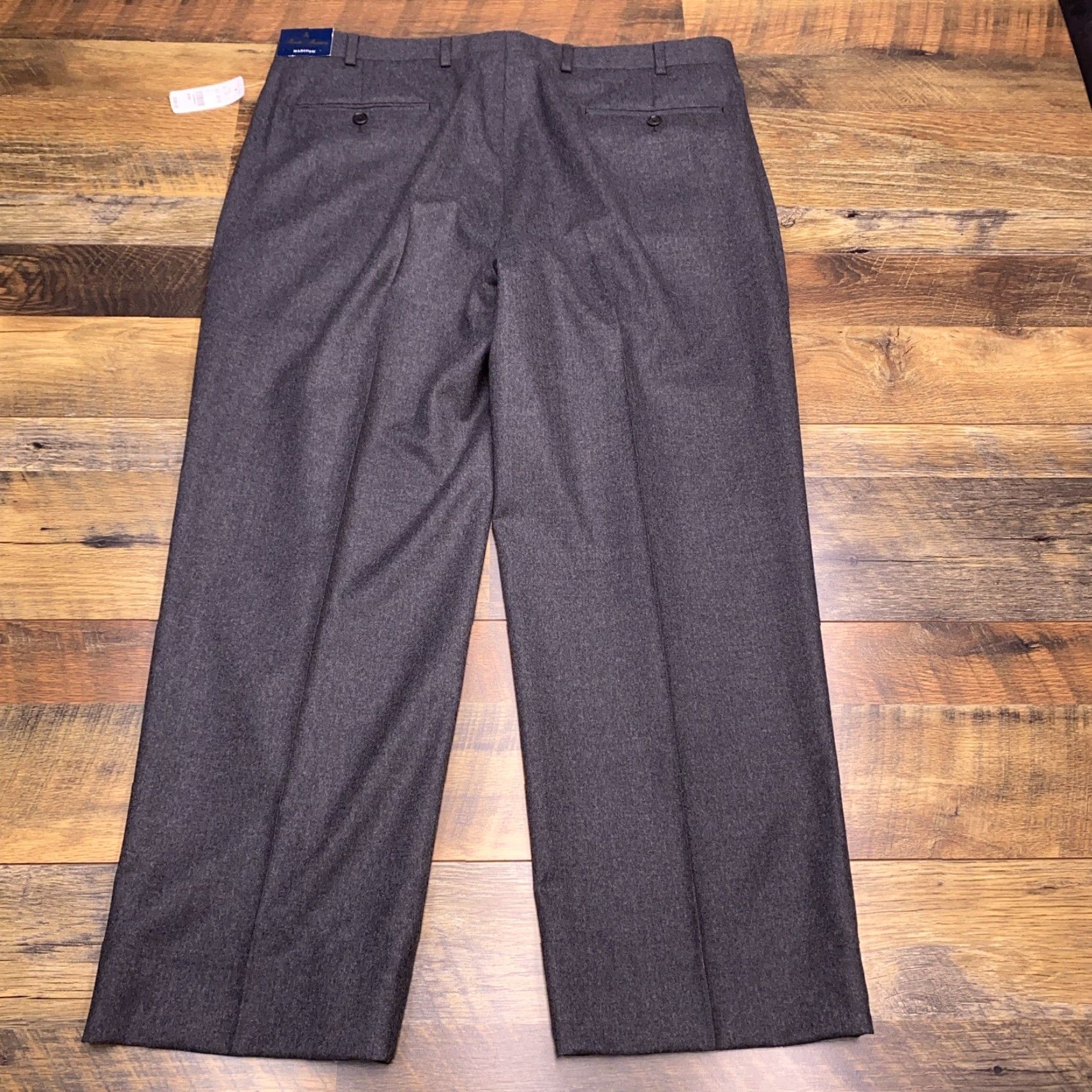 Brooks Brothers Brooks Brothers Madison Pants W38 Gray Wool Vitale Barberis Canonico New Size US 38 / EU 54 - 2 Thumbnail