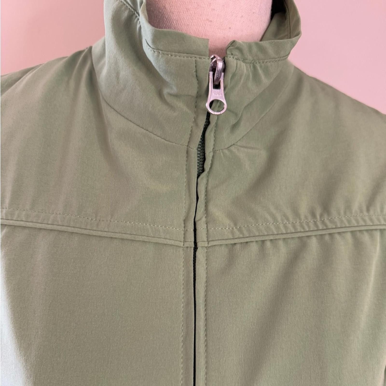 Lucky Brand Lucy spring green 2 way zip windbreaker jacket SZ LG Size L / US 10 / IT 46 - 5 Thumbnail