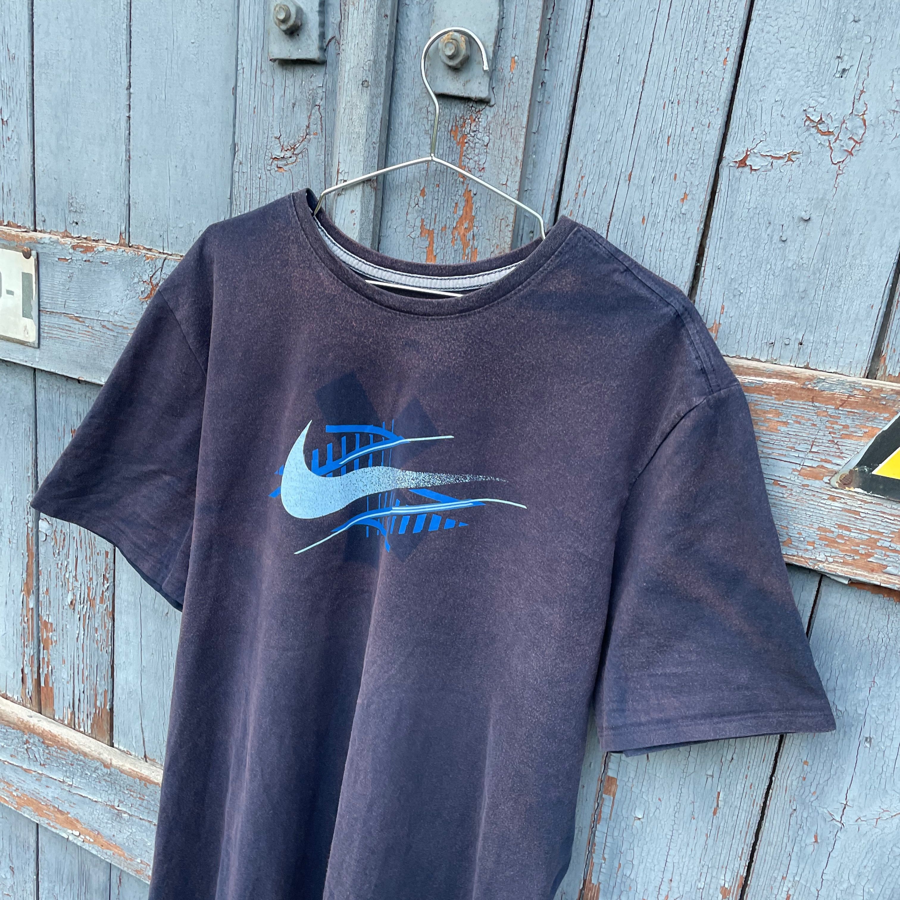 Nike 00s Nike Upcycling T shirt grunge big central Opium logo y2k Size US XXL / EU 58 / 5 - 3 Thumbnail