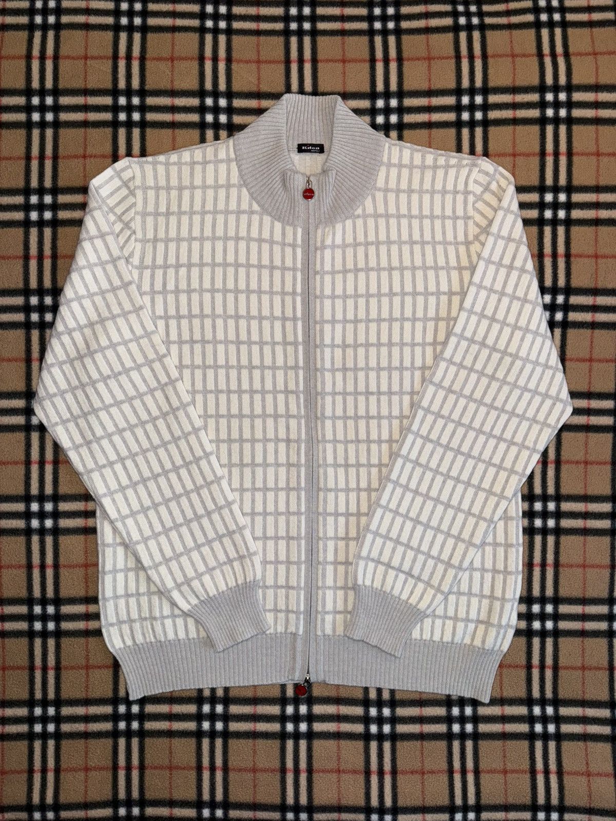 Kiton Kiton Cashmere Zip Cardigan Size US L / EU 52-54 / 3 - 1 Thumbnail