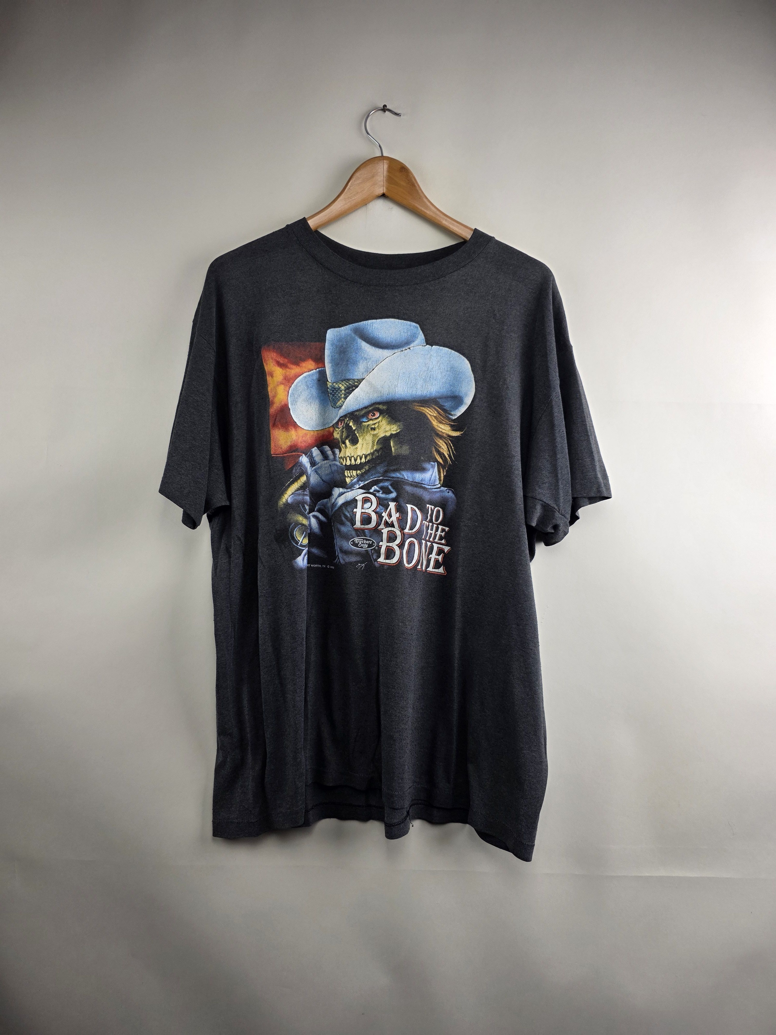 Harley Davidson × Vintage 1991 Bad to the bone Truckers only 3D Emblem Size US XL / EU 56 / 4 - 9 Thumbnail