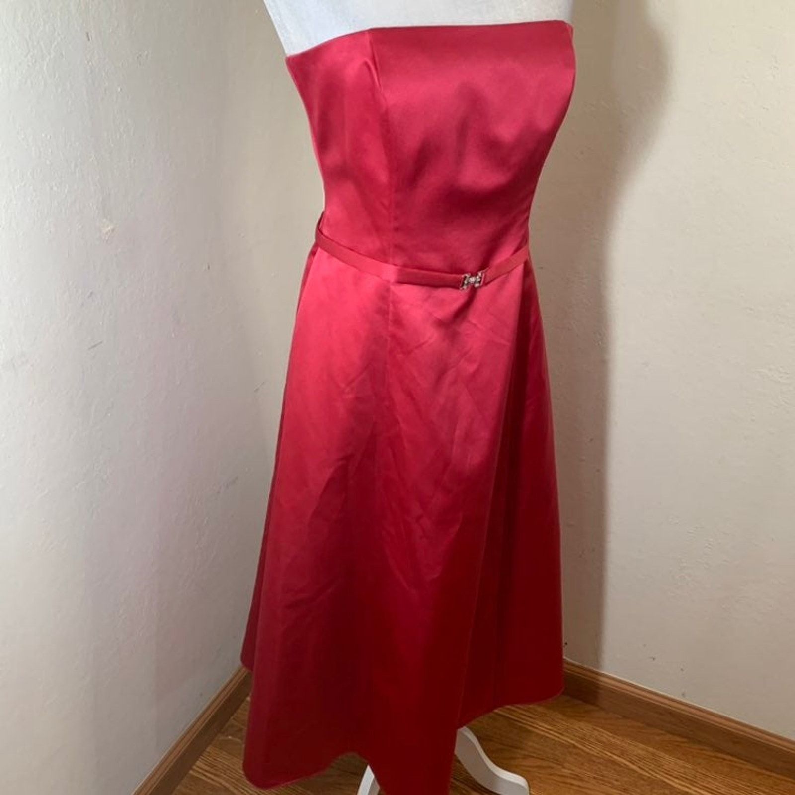 Other Michaelangelo Pink Satin Long Dress size 8 Size M / US 6-8 / IT 42-44 - 9 Thumbnail