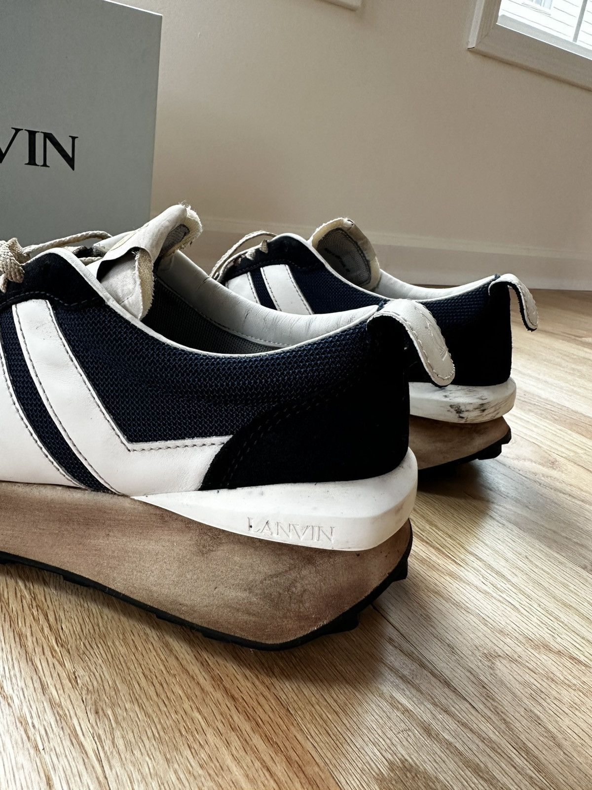 Lanvin Lanvin Bumper Sneaker Navy/White Mesh Size US 10 / EU 43 - 5 Thumbnail