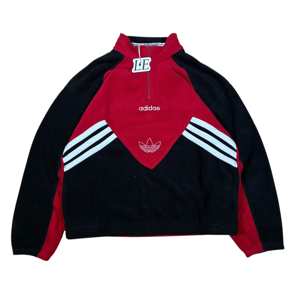 Adidas Mens Adidas Vintage 90s Fleece Jacket Size L Size US L / EU 52-54 / 3 - 1 Thumbnail