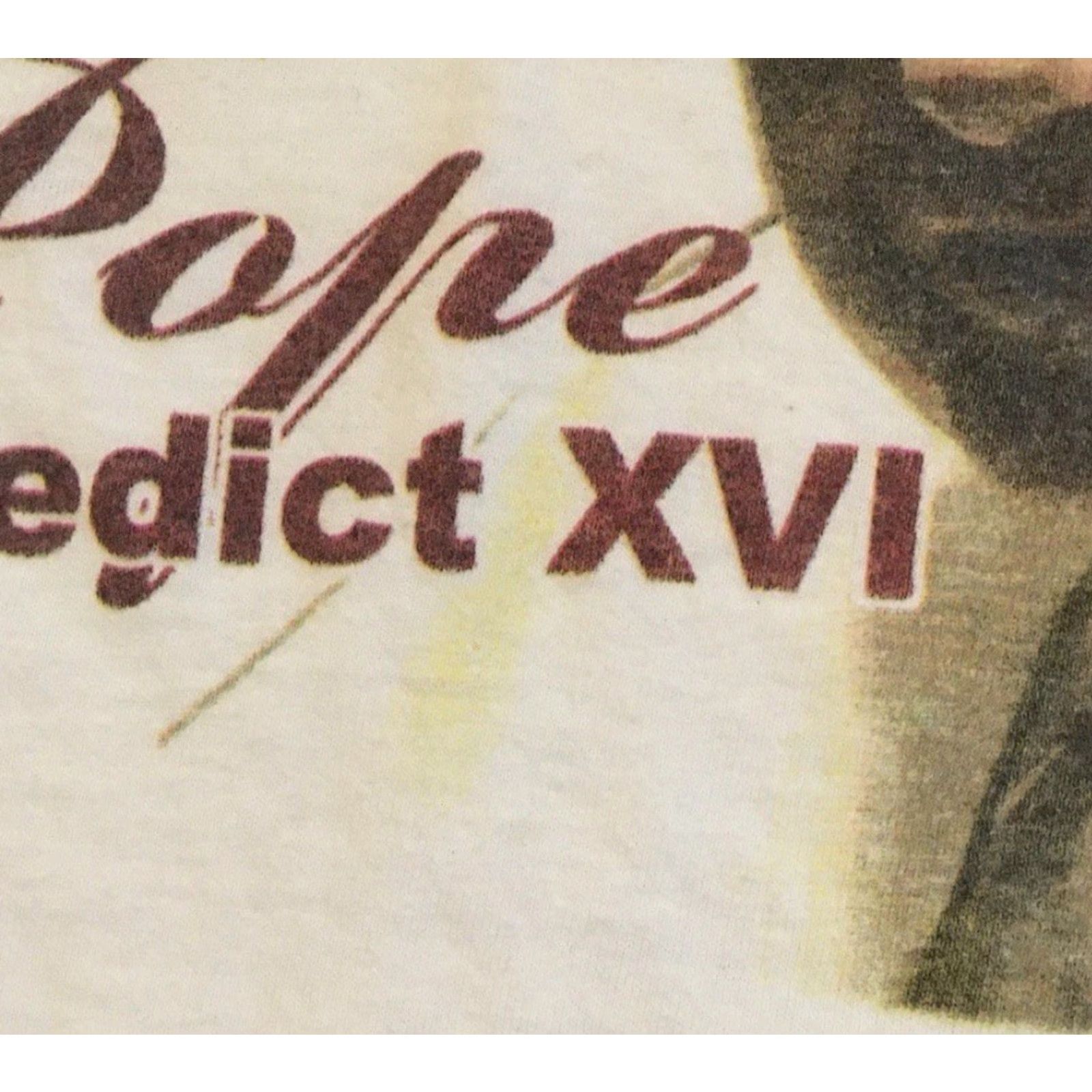 Vintage VINTAGE Pope Benedict XVI Faded I Was There Tour Shirt L God Catholic Lord Jesus NYC Grunge Y2K Shirt Mens XL White Size US L / EU 52-54 / 3 - 6 Thumbnail