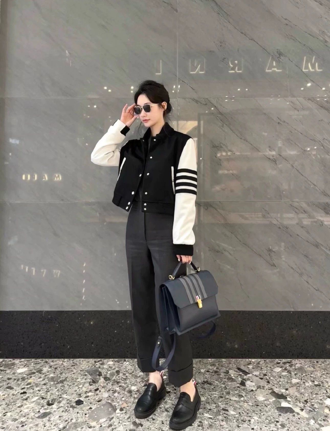 Thom Browne Thom Browne Women's Charcoal Gray Wool Trousers Size 38 Size 26" / US 2 / IT 38 - 7 Thumbnail