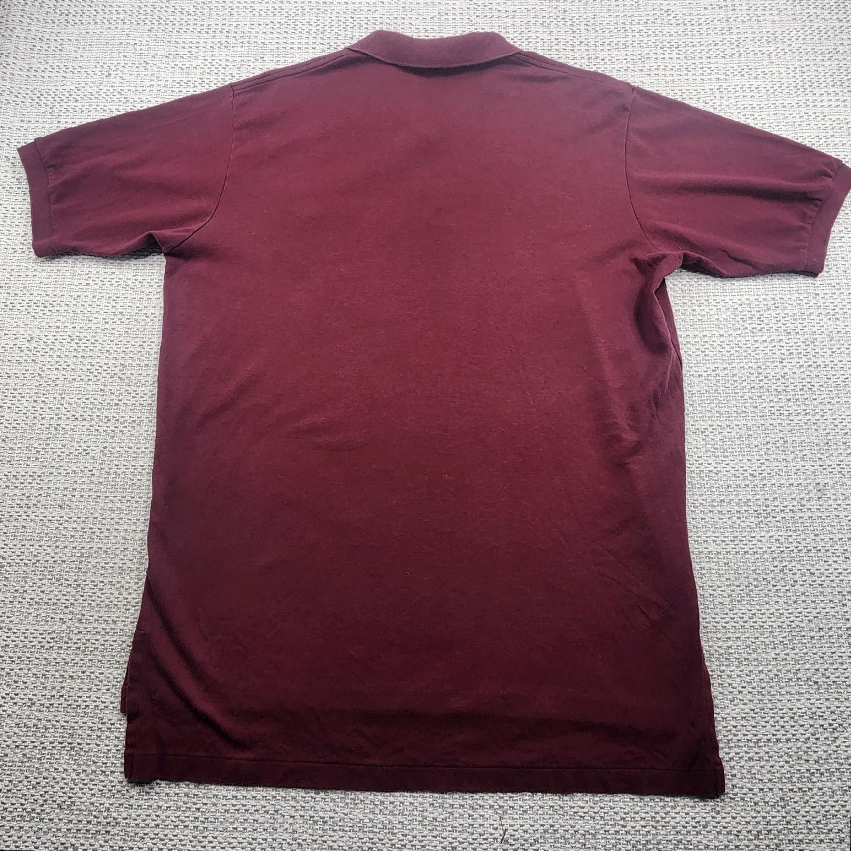 Polo Ralph Lauren VINTAGE Polo Ralph Lauren Polo Shirt Mens Large Burgundy Golf Crest Embroidered Classic Cotton Polo by Ralph Lauren Mens Size US L / EU 52-54 / 3 - 6 Thumbnail