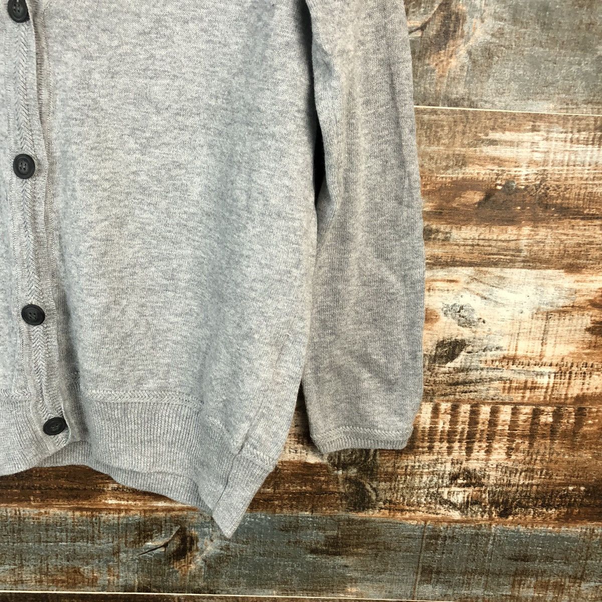 Japanese Brand In The Life Grey Cardigan Knitwear #A1580 Size M / US 6-8 / IT 42-44 - 8 Thumbnail