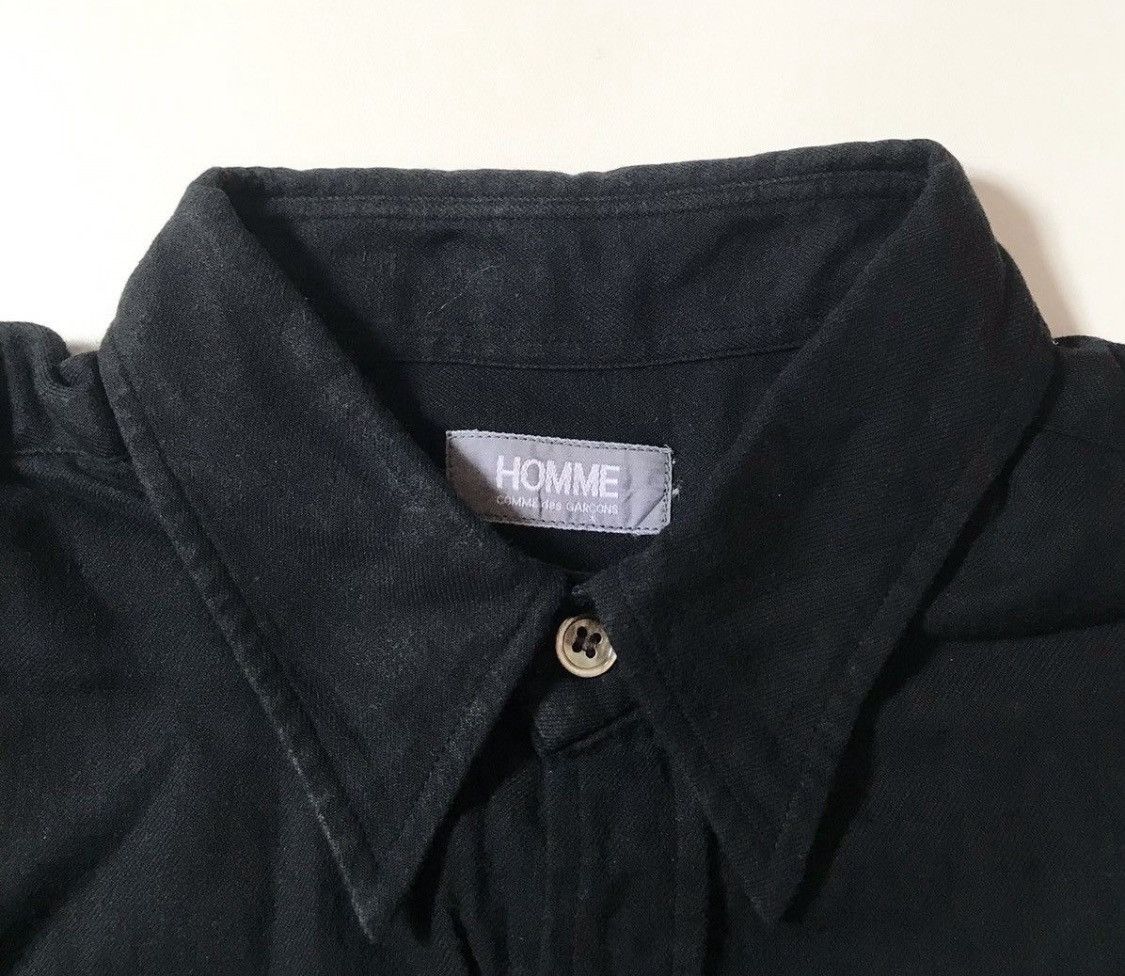 Comme des Garcons Vintage 80s cdg homme black button up Size US L / EU 52-54 / 3 - 5 Thumbnail