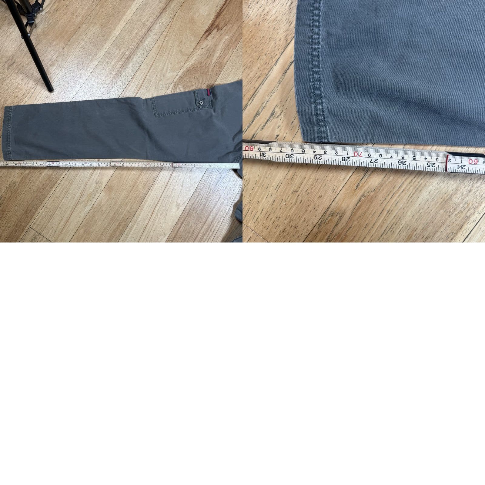 Tommy Hilfiger VINTAGE Tommy Hilfiger Cargo Pants Men 36 Regular Green 30in Inseam Straight Relaxed Adjustable Waist Size 25" / US 0 / IT 36 - 9 Thumbnail