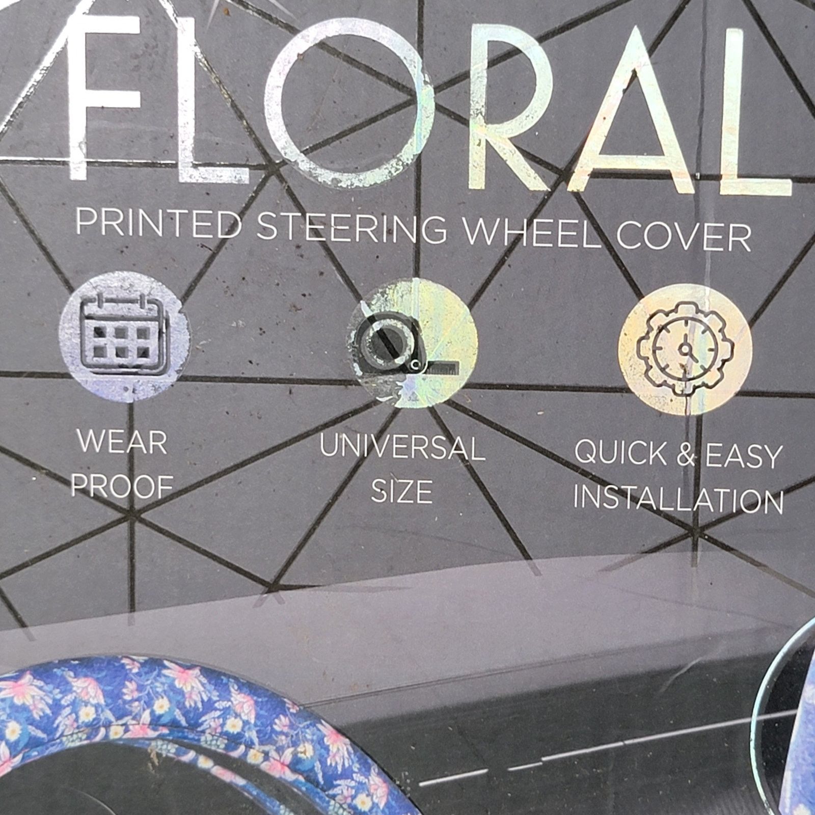 Bebe Bebe Floral Printed Steering Wheel Cover - NEW Size ONE SIZE - 4 Thumbnail