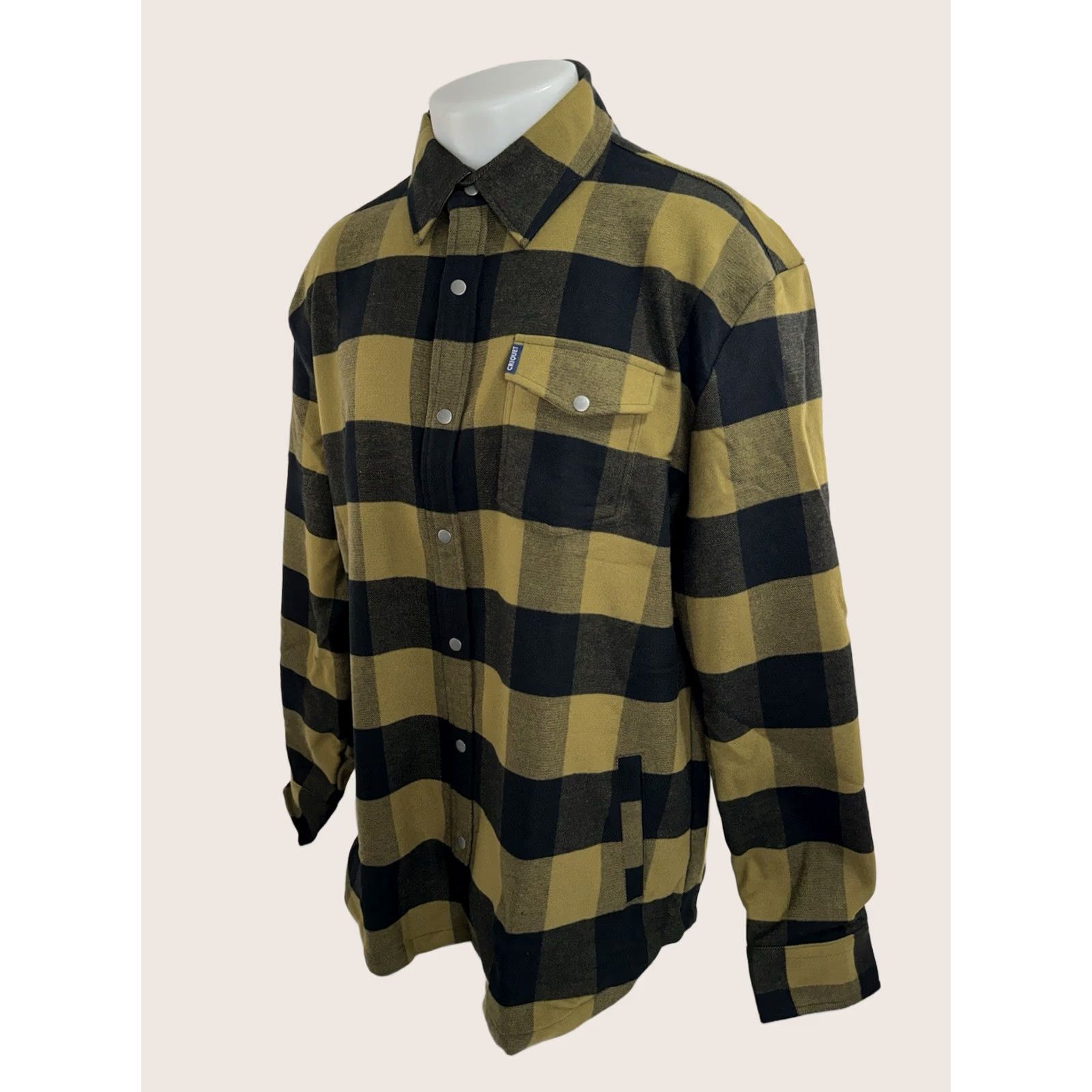 Vintage Criquet Austin - NEW w TAG Heavy 3 Pocket Plaid Flannel Shirt Jacket 2XL Shacket Men's Olive Black Plaid 3 Pocket CQ41 Size US XXL / EU 58 / 5 - 1 Thumbnail