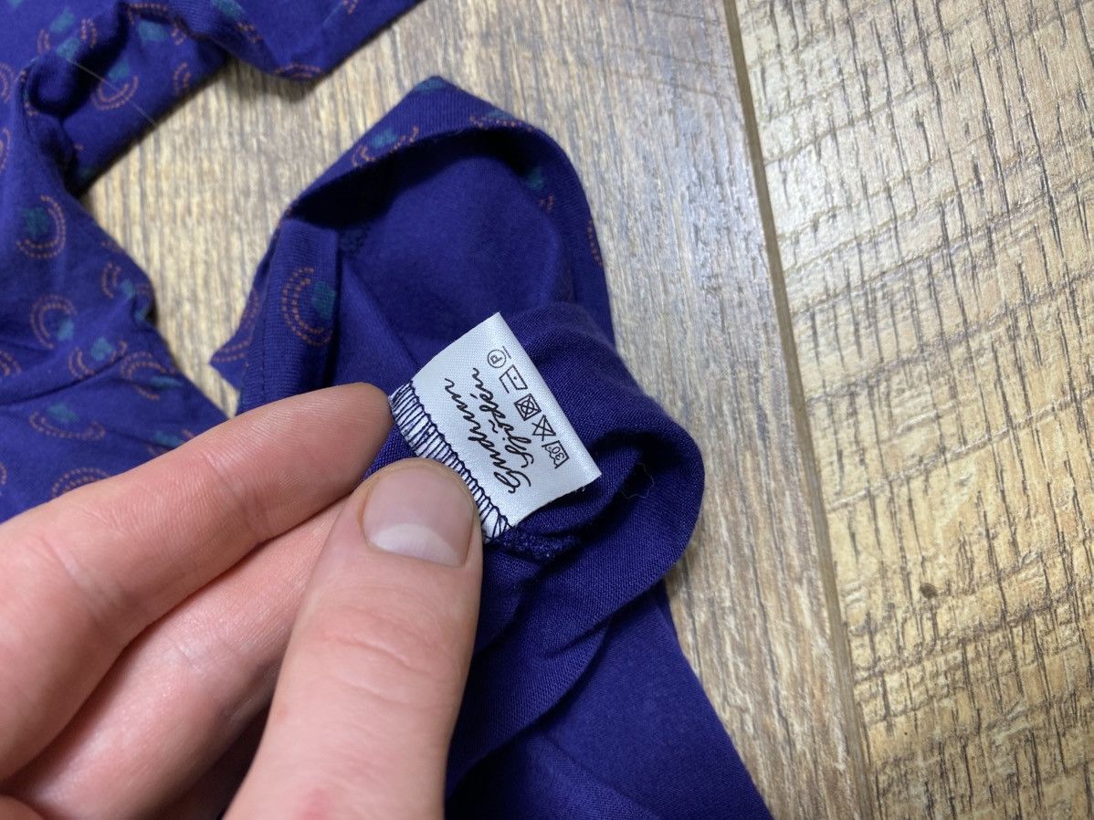 Gudrun Sjoden Gudrun Sjödén 100% Modal Printed Turtleneck Top Purple Boho Size M / US 6-8 / IT 42-44 - 3 Thumbnail