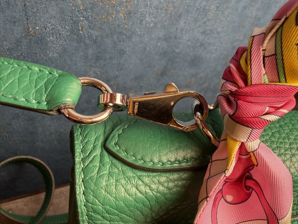 Hermes Kelly Bag 28 Clemence Leather Stamp A Vert Vertigo Size ONE SIZE - 16 Thumbnail