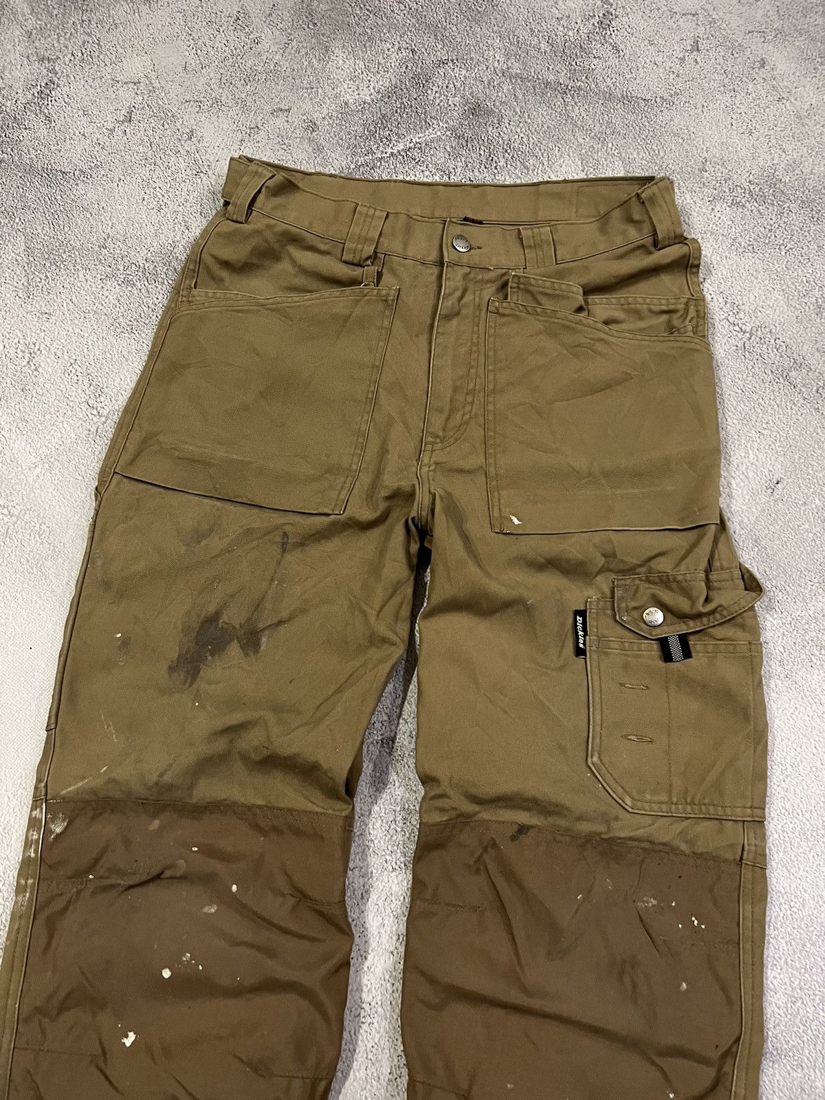 Dickies × Vintage Vintage Y2k Dickies Thrashed Faded Work Multi Pocket Jeans Size US 30 / EU 46 - 6 Thumbnail