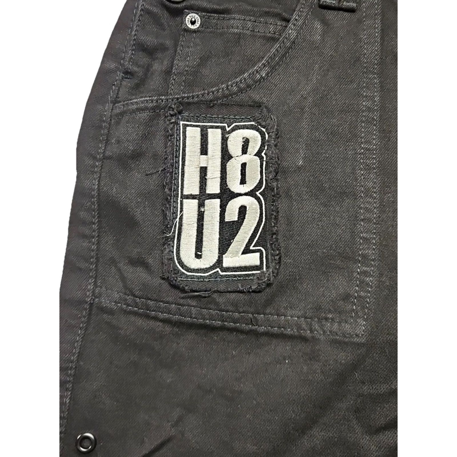 Killstar Killstar Overalls Shorts M Studded Gothic Punk Grunge H8 U2 Megameh NWT Women Canvas Black Dress? Size 32" / US 10 / IT 46 - 6 Thumbnail