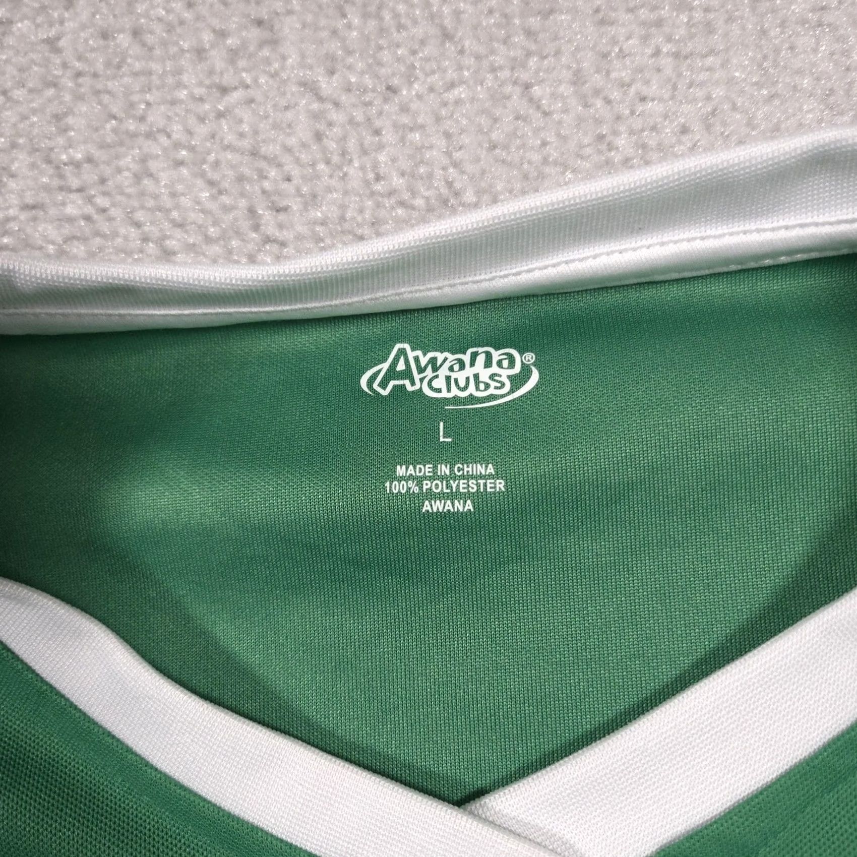 Vintage VINTAGE Awana Clubs Shirt Mens Large Green White T&T Ultimate Adventure Bible Quiz Size US L / EU 52-54 / 3 - 6 Thumbnail