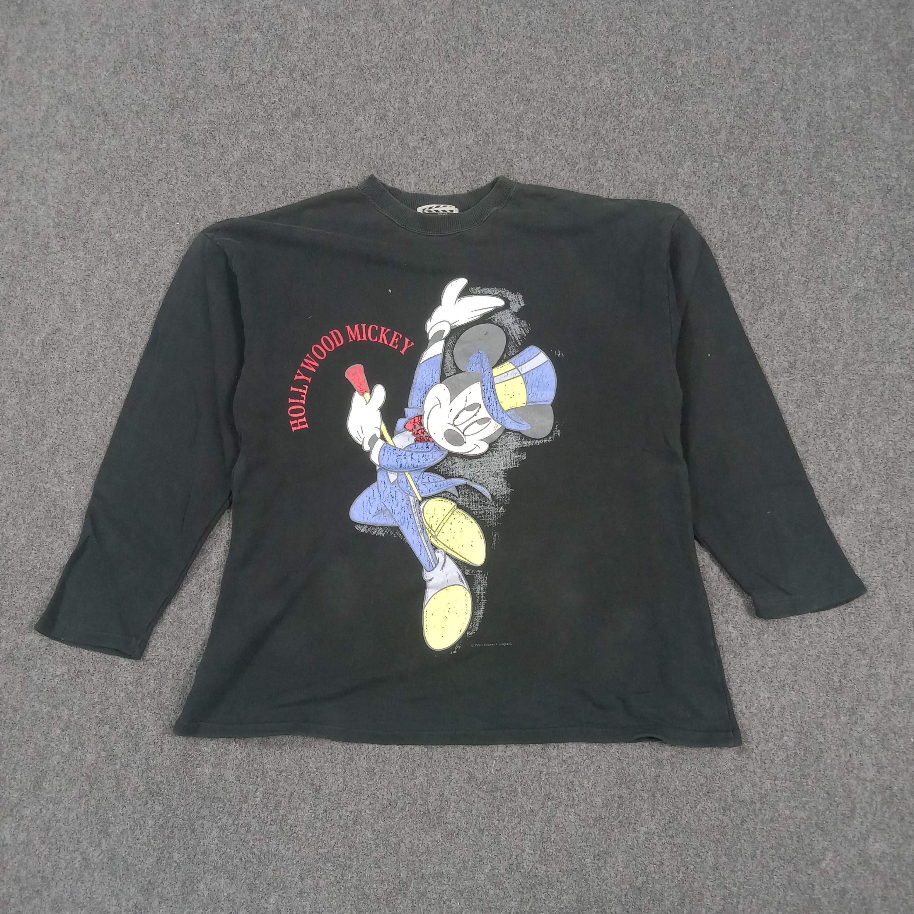 Disney 90's Gems Hollywood Mickey Mouse Sweatshirt C291N33 Size US M / EU 48-50 / 2 - 1 Thumbnail