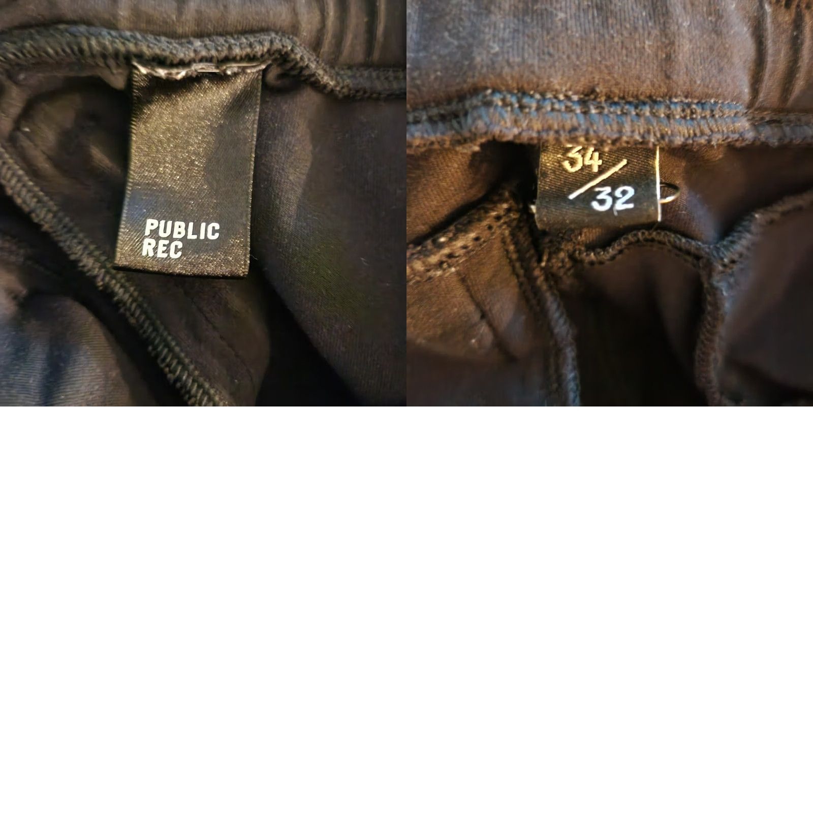 Vintage Public Rec Pants Mens 34x32 Black Gameday Jogger Stretch Performance Run Gym Size US 34 / EU 50 - 9 Thumbnail