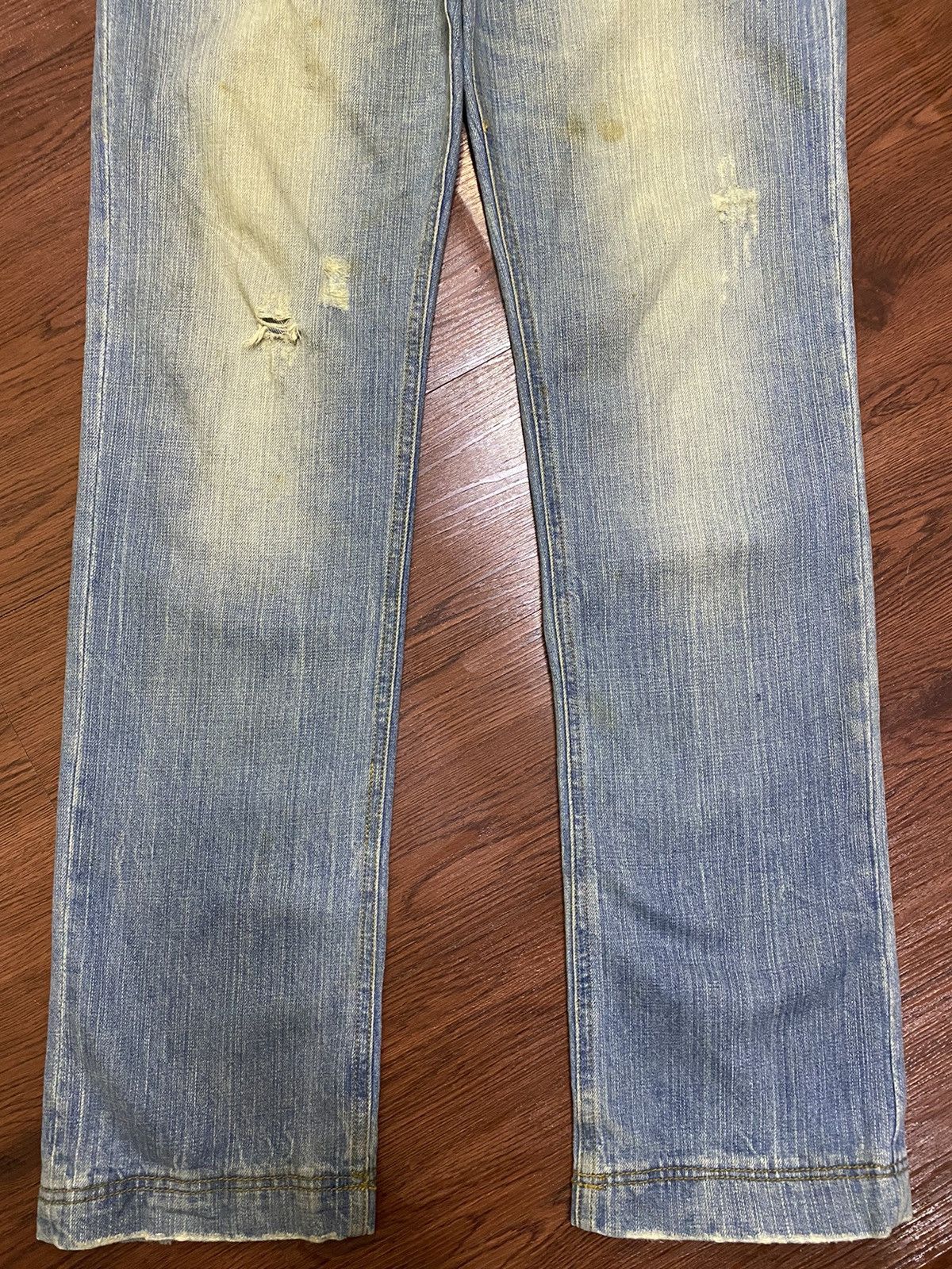Japanese Brand Japanese Augeh Faded Multi Pocket Distressed Slim Jeans Size US 34 / EU 50 - 5 Thumbnail