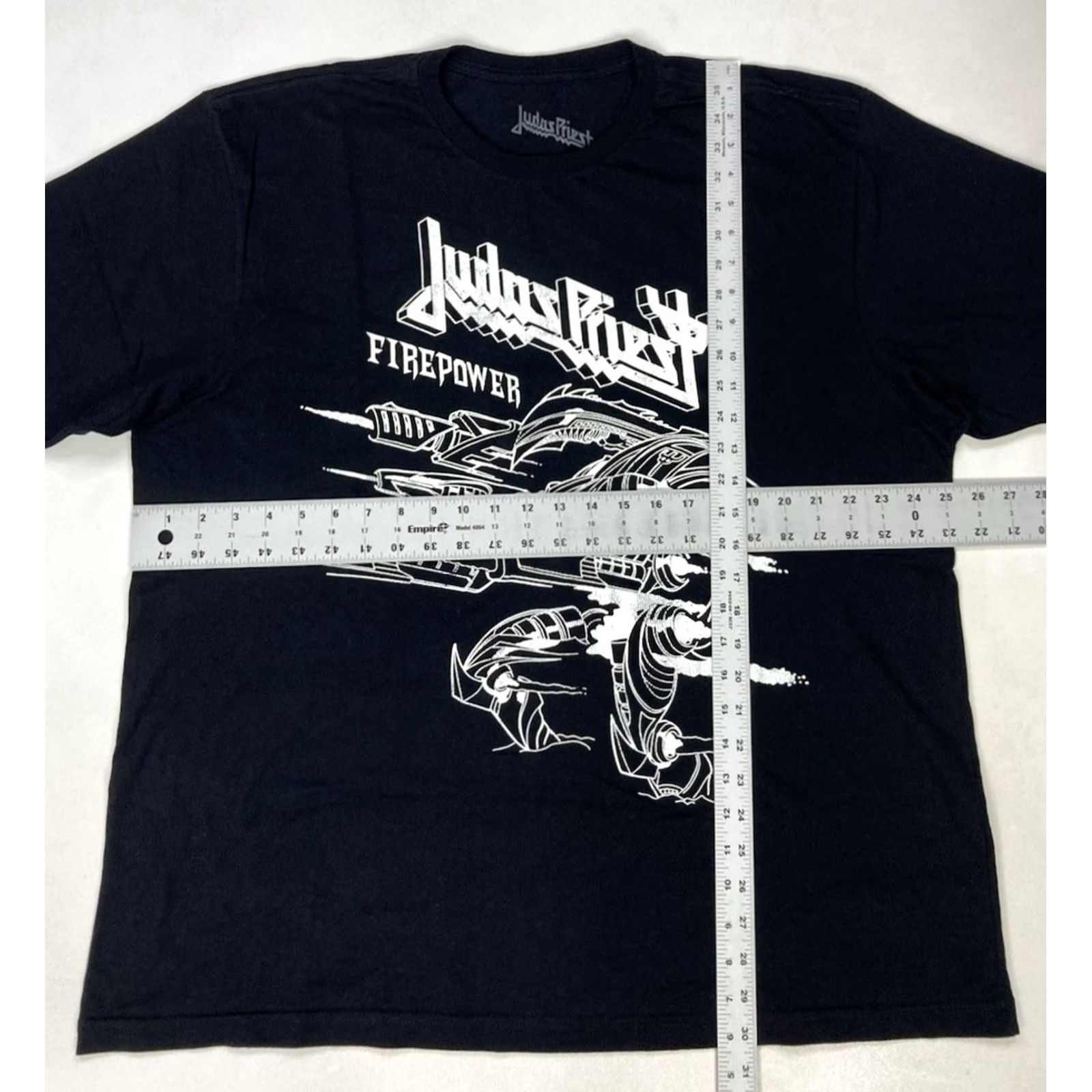 Vintage VINTAGE Judas Priest Firepower Graphic T-shirt Men XXL Black Short Sleeve Music Size US XXL / EU 58 / 5 - 5 Thumbnail