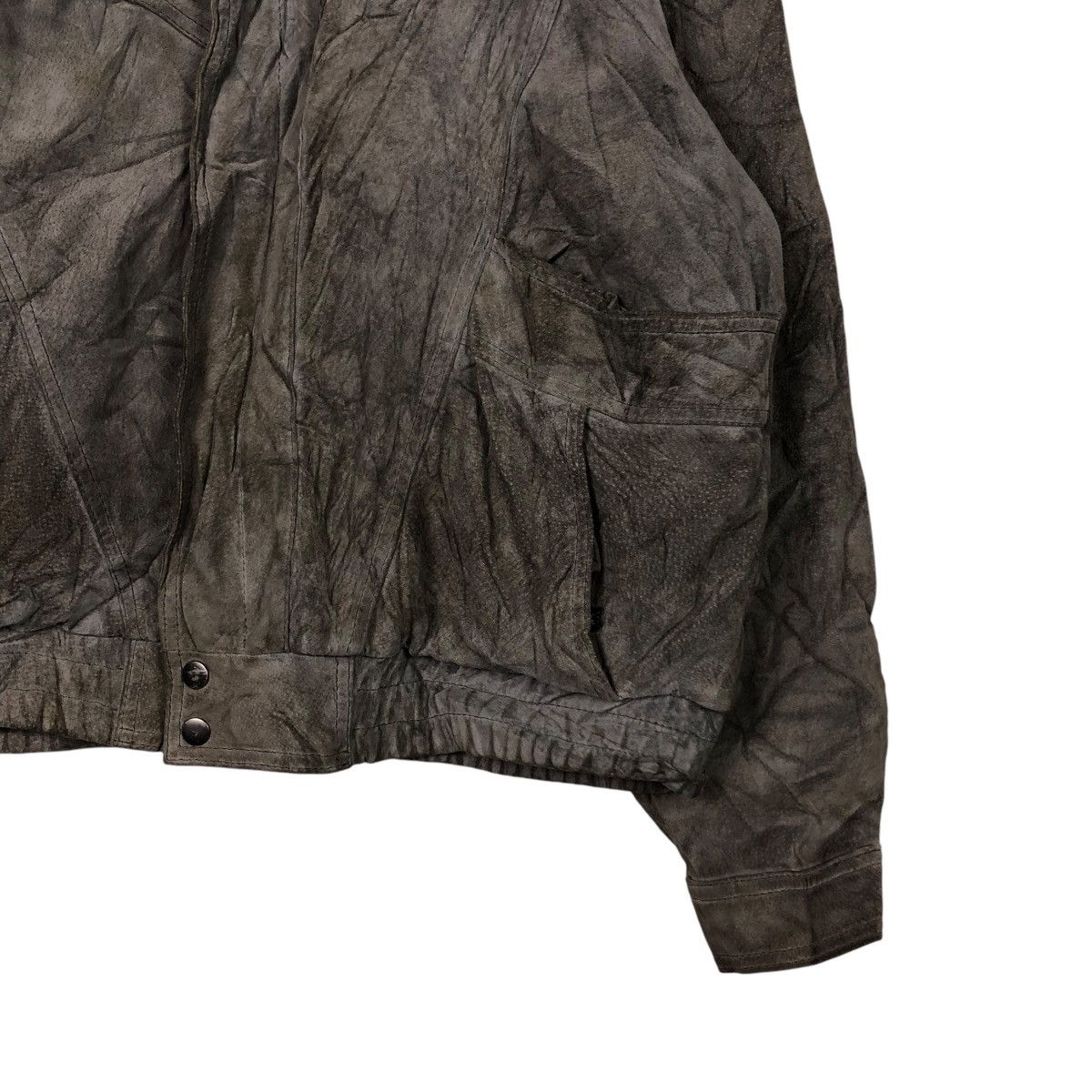 Japanese Brand 🔥VINTAGE LEATHER BOMBER JACKET ABERDEEN ISSEY MIYAKE Size US M / EU 48-50 / 2 - 7 Thumbnail