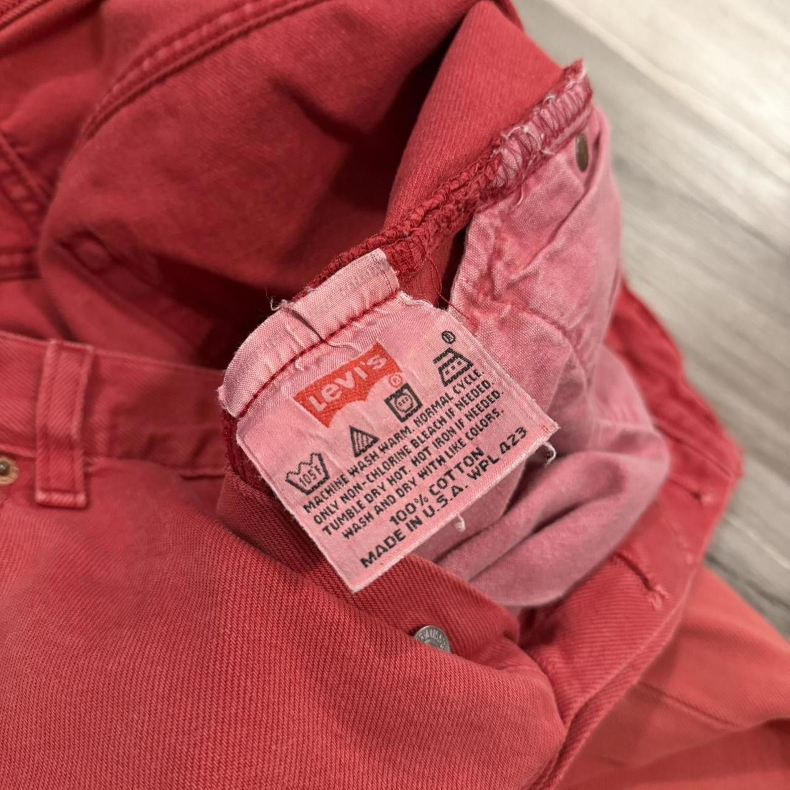 Levi's vintage Levi’s 501 jeans made in USA RED 90s 34x32 Size US 34 / EU 50 - 8 Thumbnail