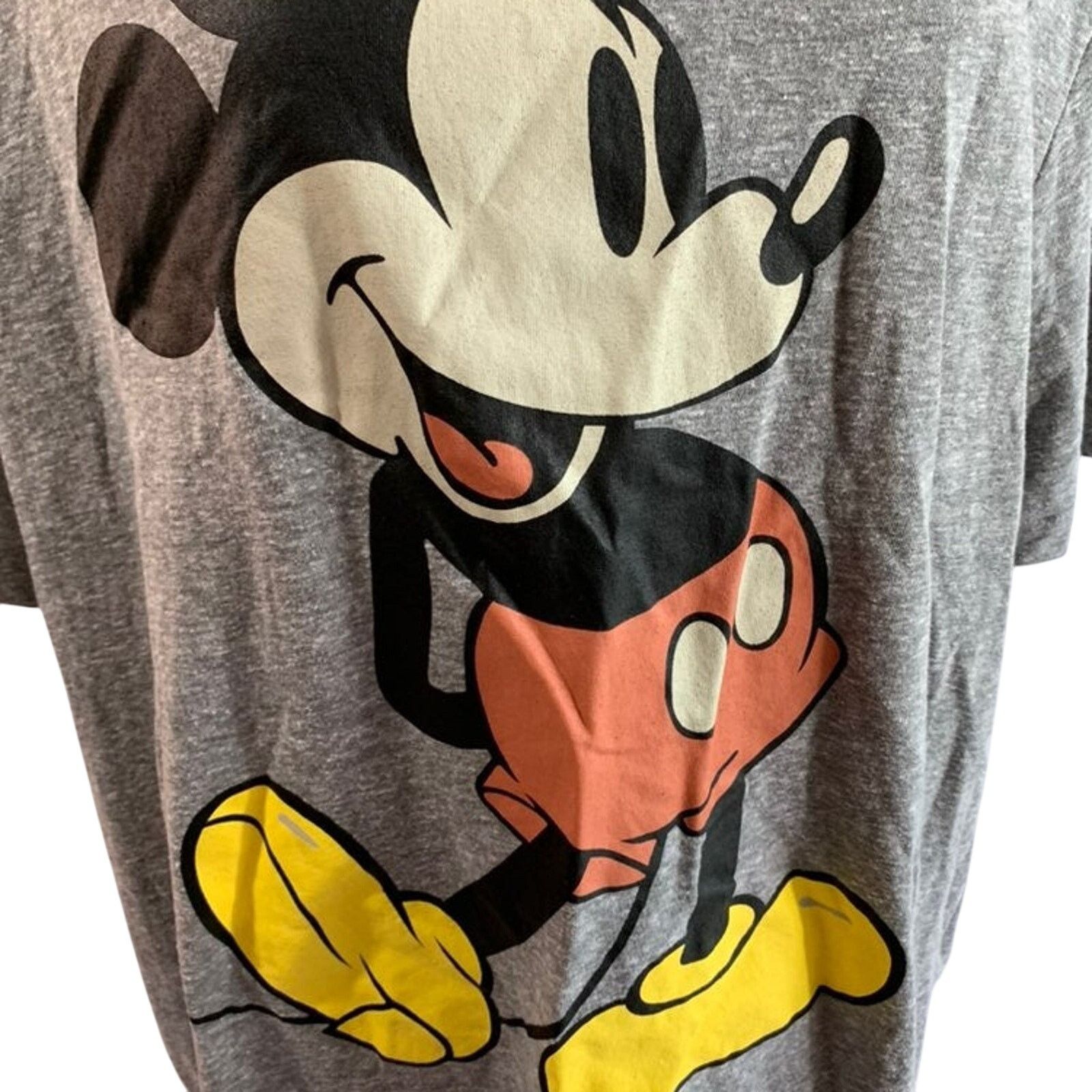 Disney Disney Men's Size XL T-Shirt Mickey Mouse Gray Classic Size US XL / EU 56 / 4 - 2 Thumbnail
