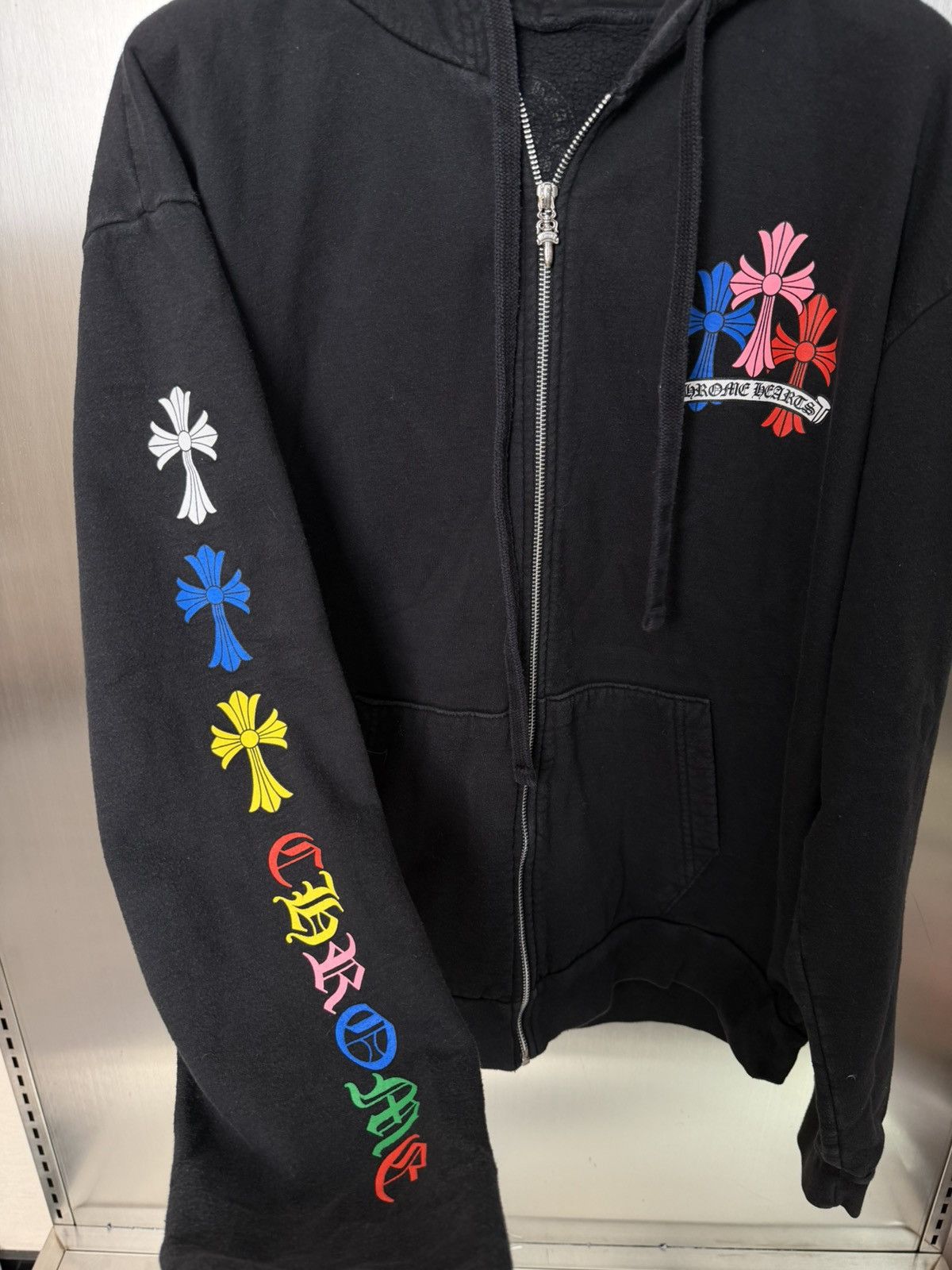 Chrome Hearts Chrome Hearts multicolor cross patches zip up hoodie Size US L / EU 52-54 / 3 - 3 Thumbnail
