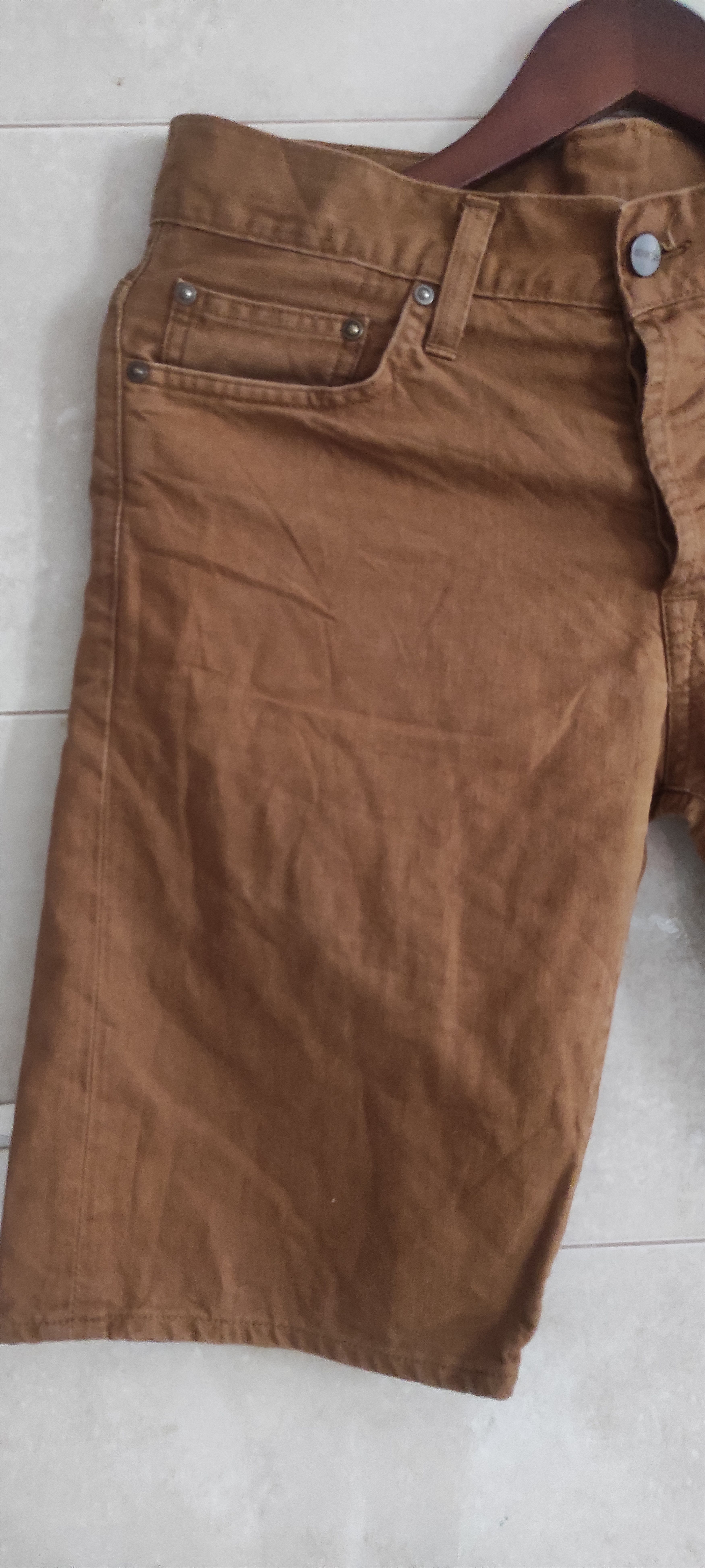Carhartt Carhartt WIP Double Knee Rinsed Hamilton Brown Shorts Size US 29 - 17 Thumbnail