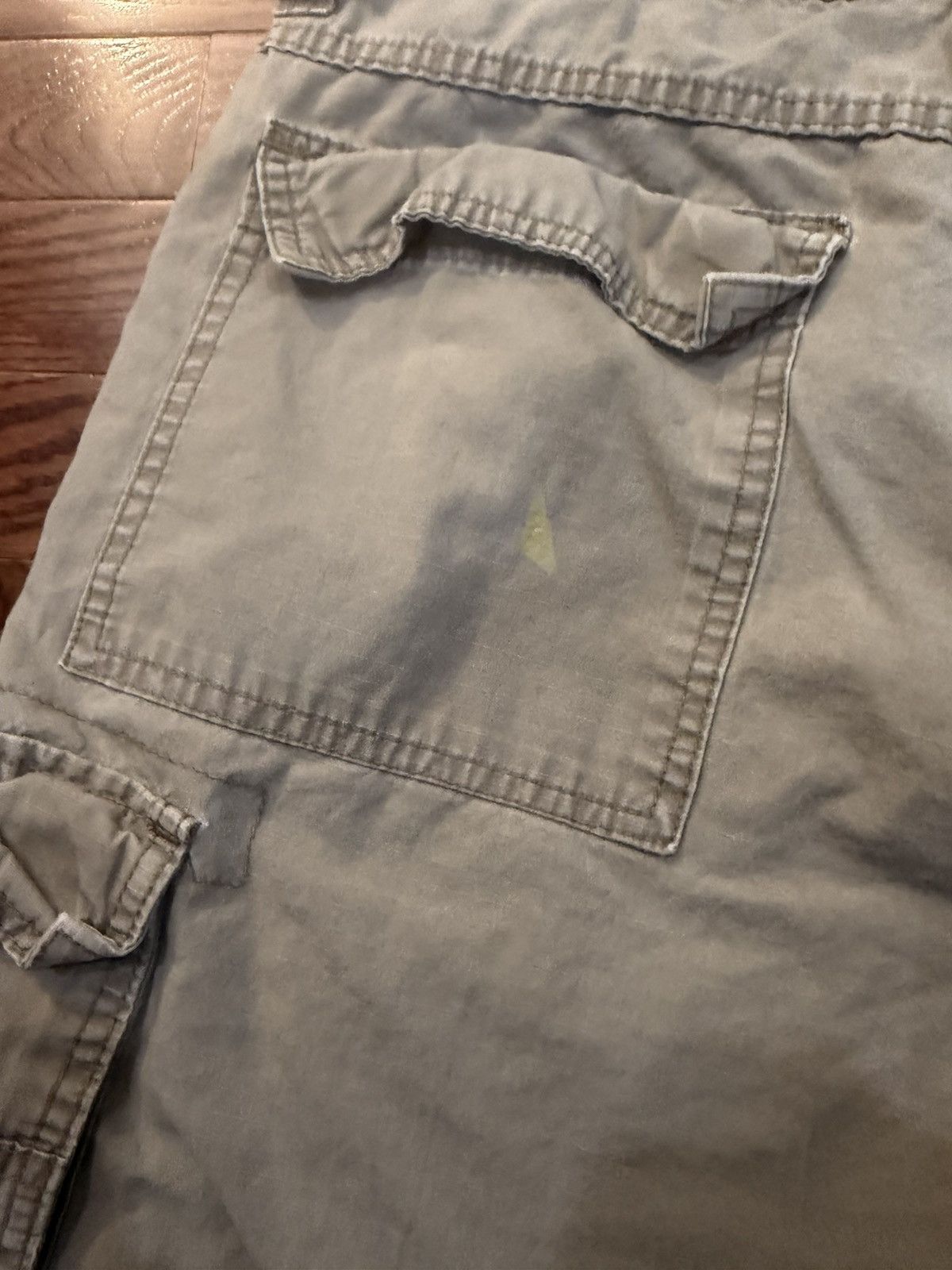Wrangler Y2K Wrangler Men's Beige Canvas Cargo Shorts Cotton Flat Size US 32 / EU 48 - 5 Thumbnail