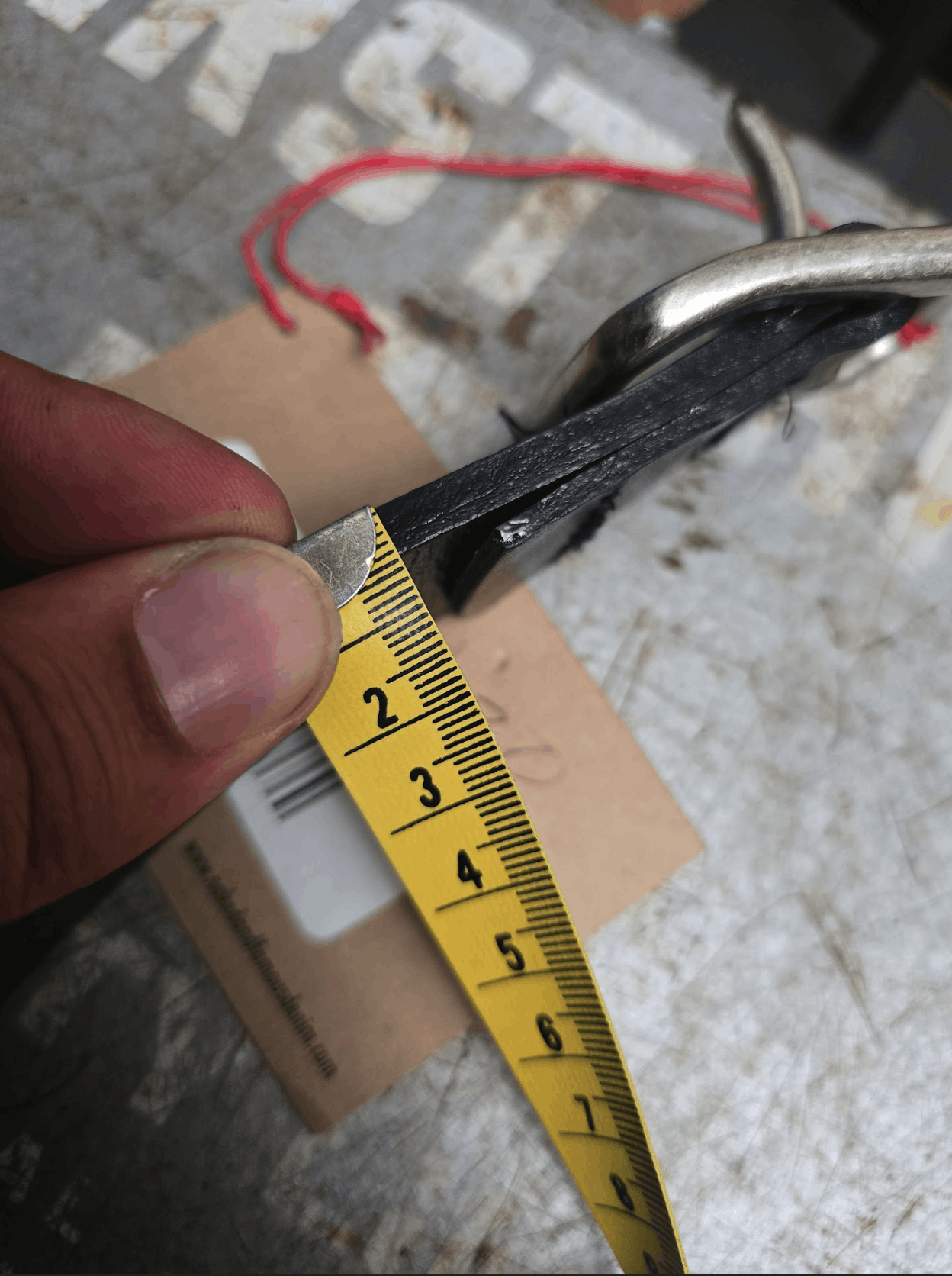 Naked & Famous Thick Belt - 7mm Bovine Leather Size 30 - 12 Thumbnail